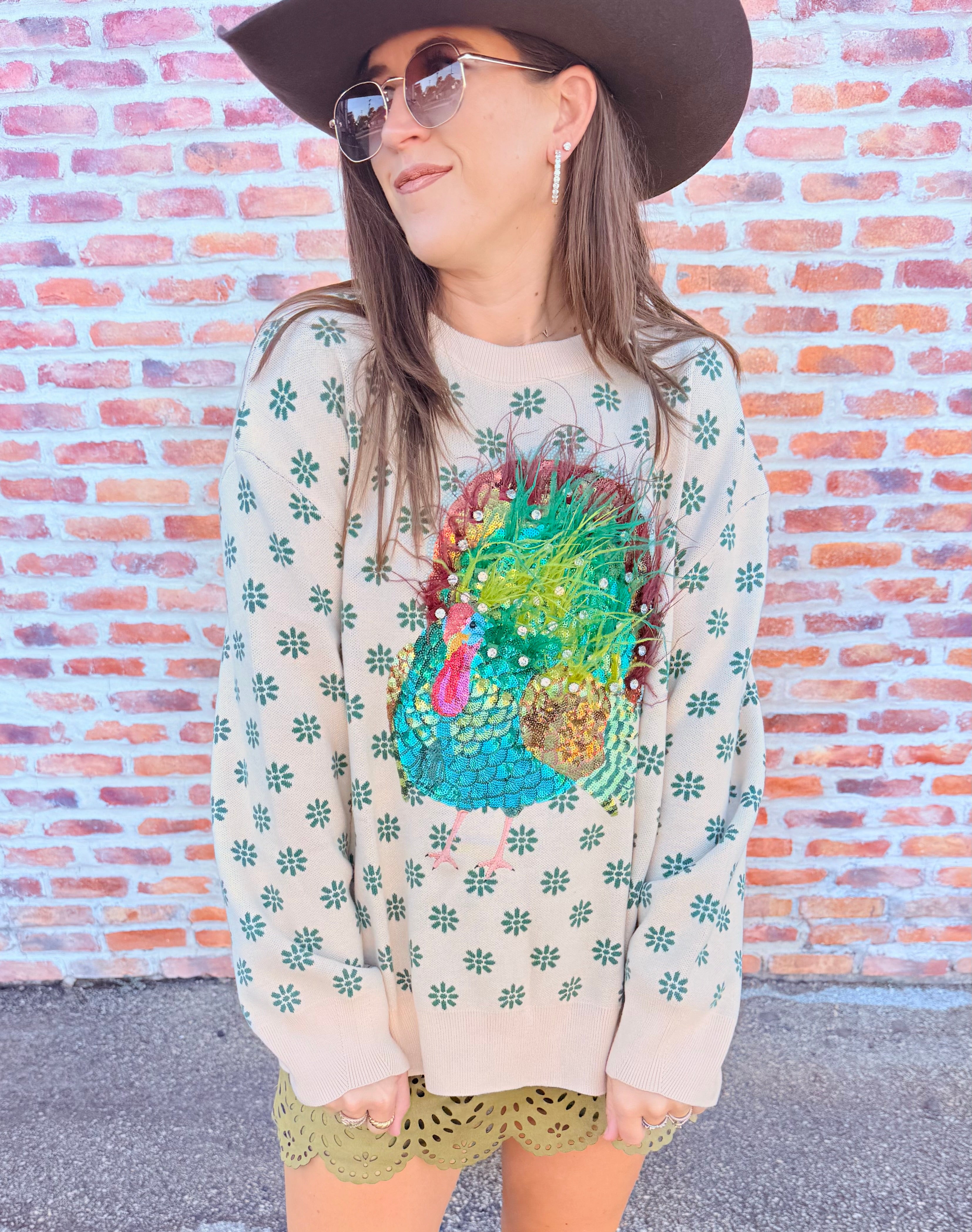 Feather Turkey Sweater