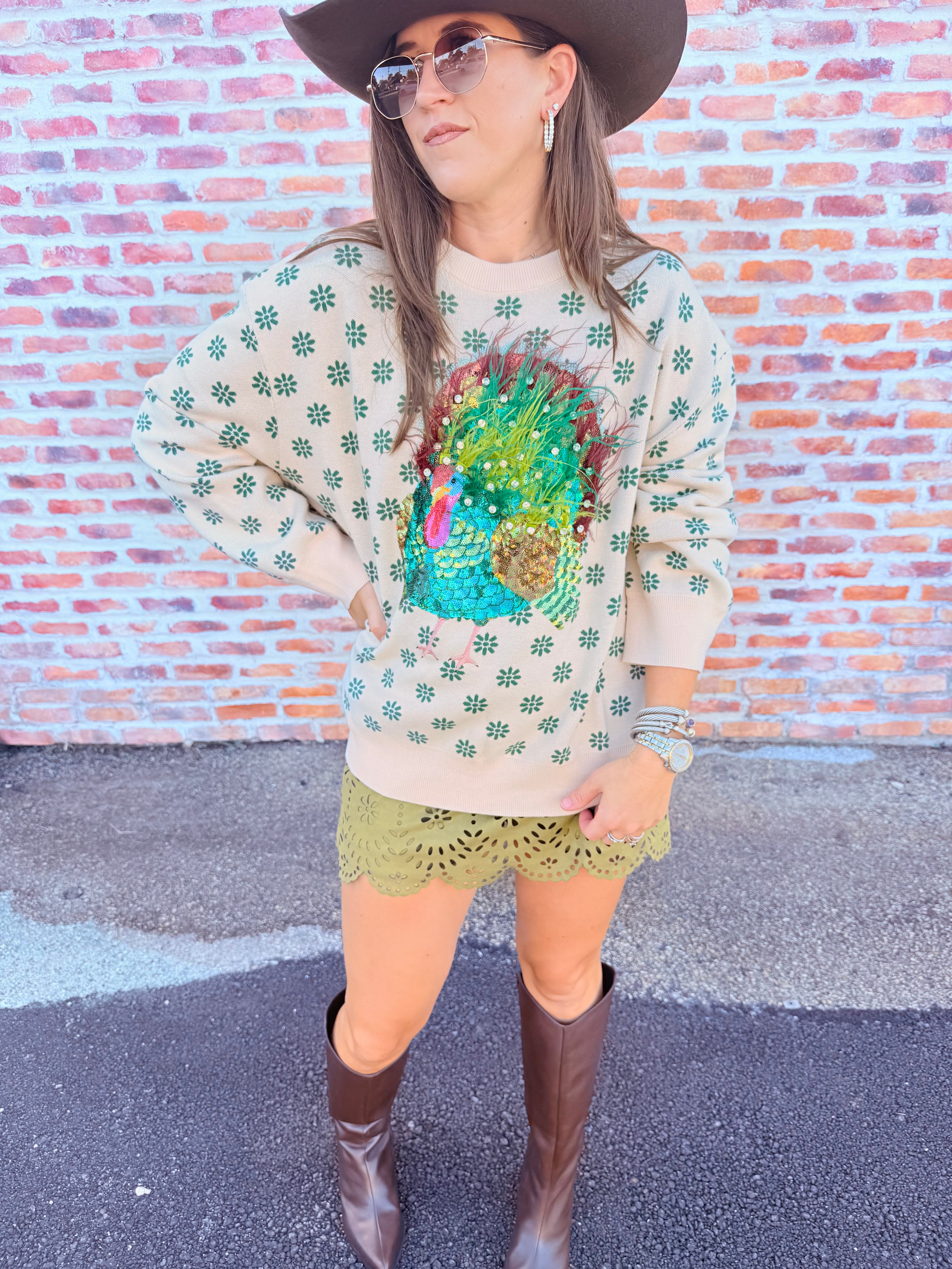Feather Turkey Sweater