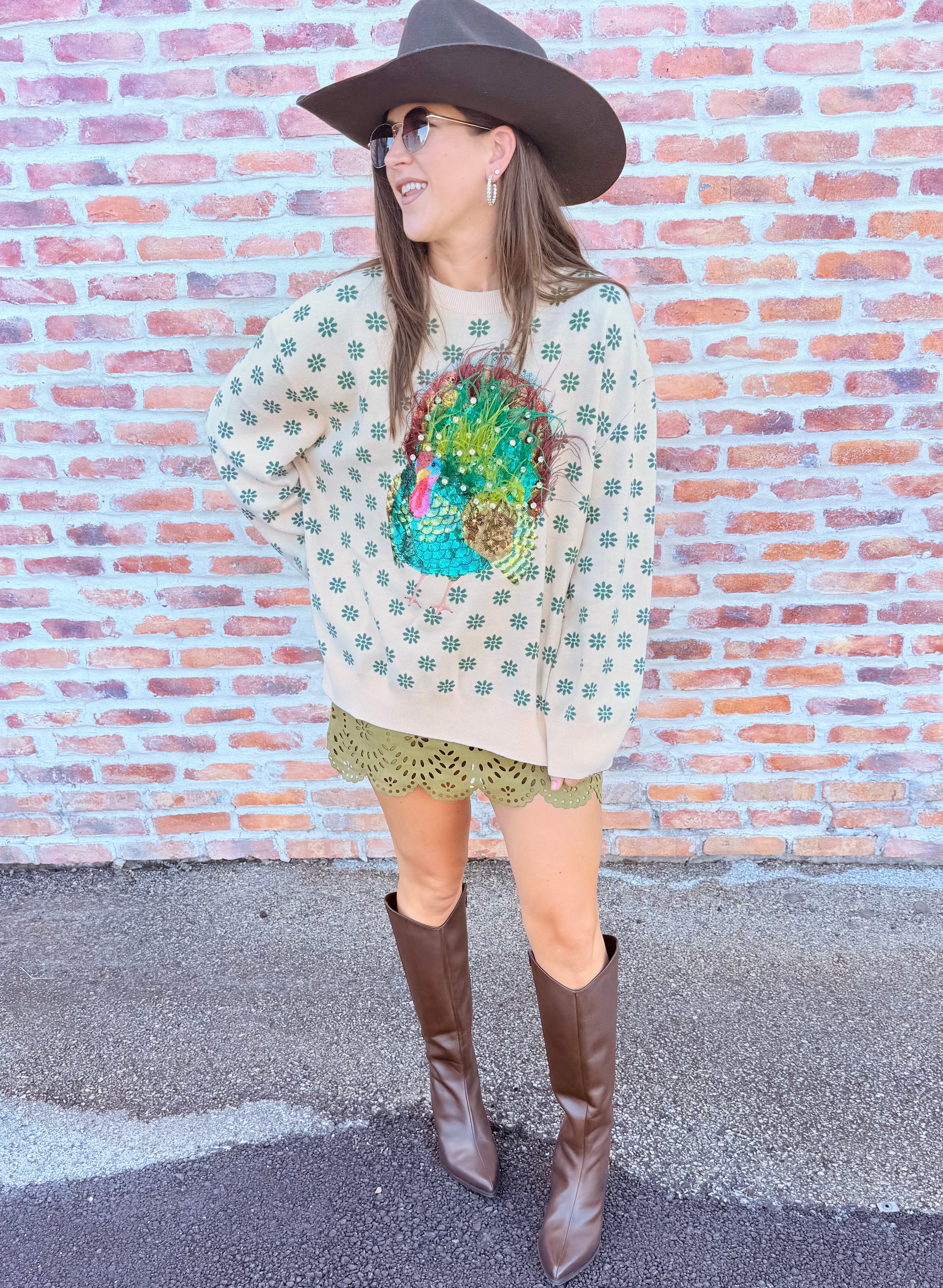 Feather Turkey Sweater