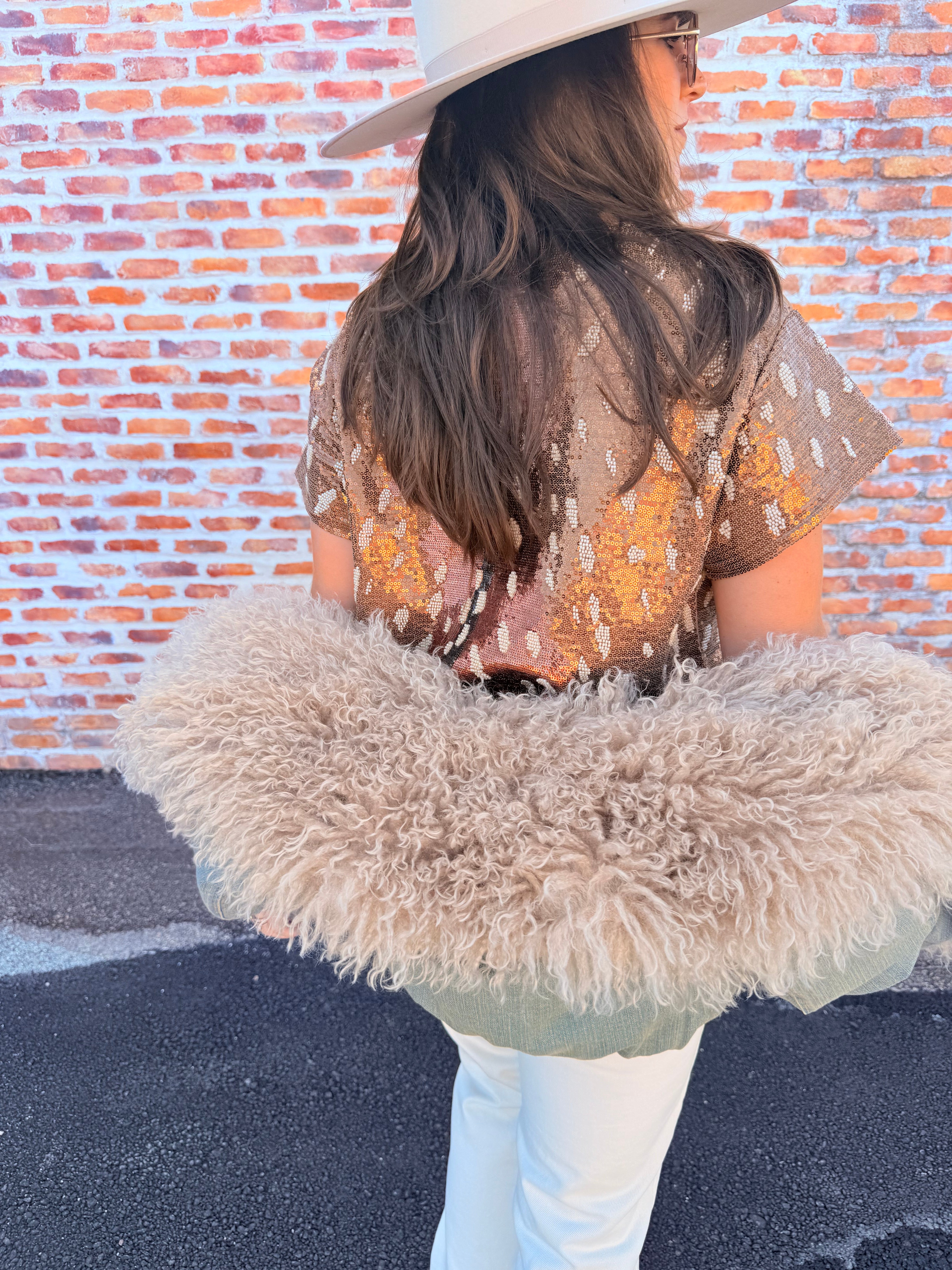 Sequin Deer Tee