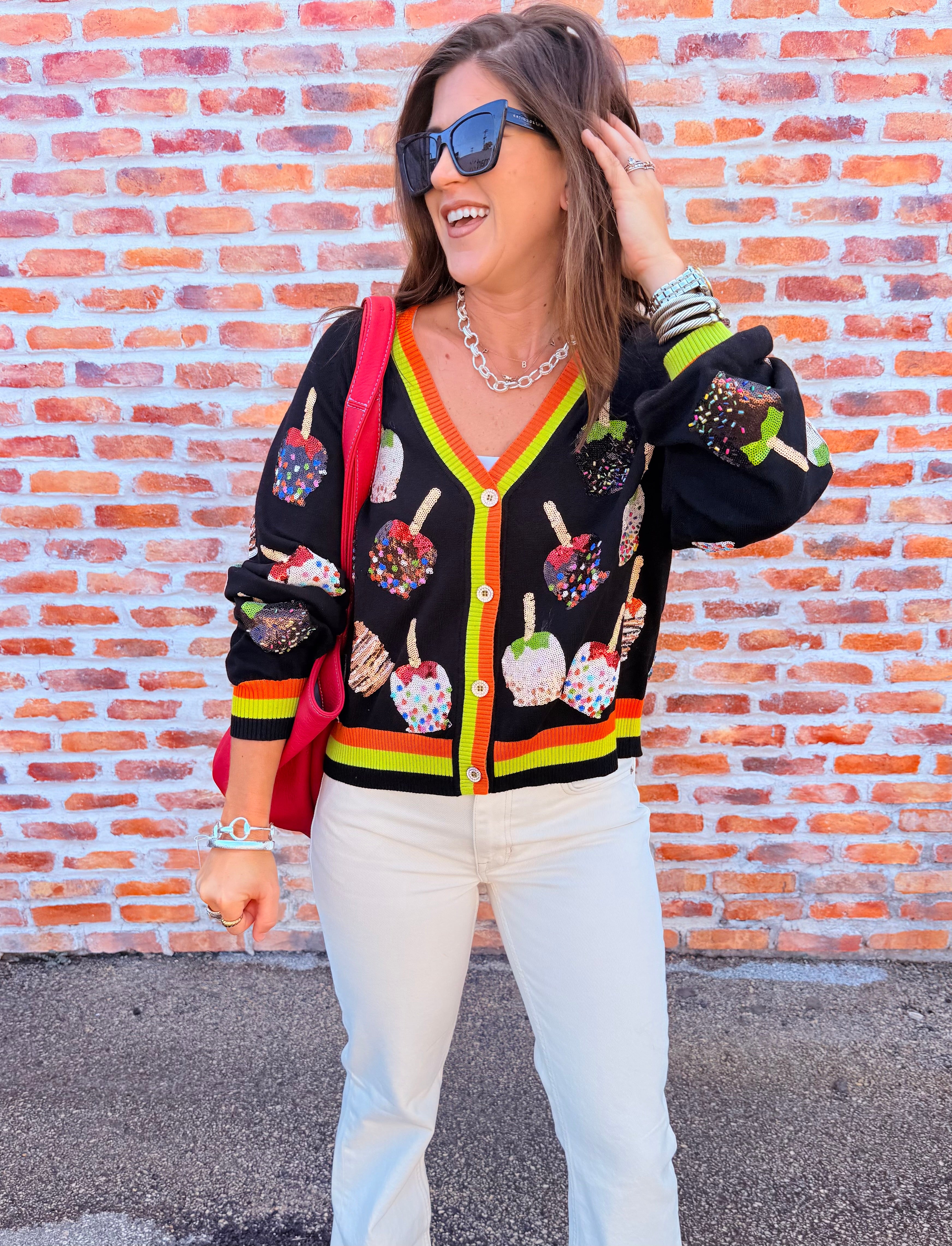 Candy Apples Button Up Cardigan