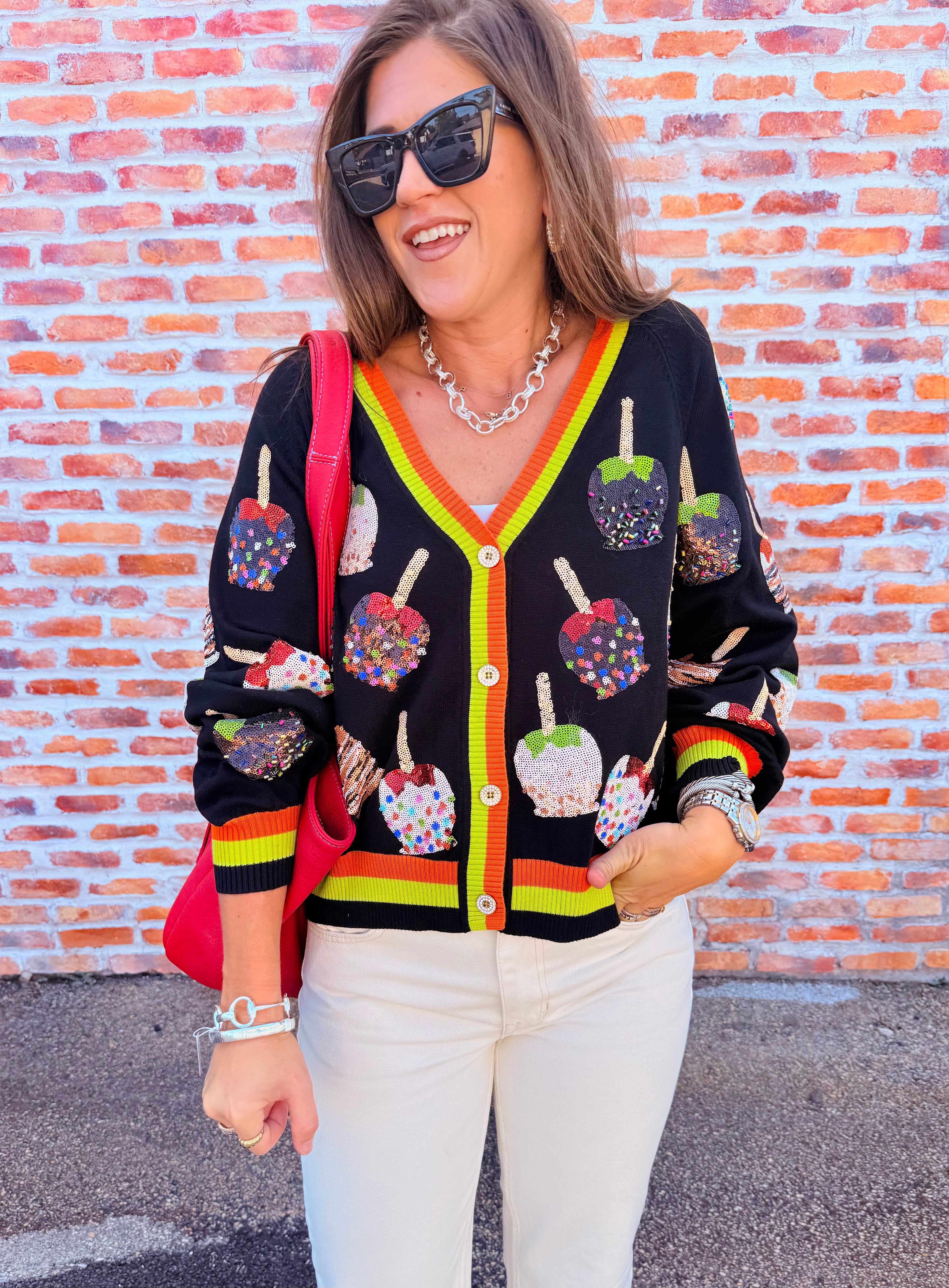 Candy Apples Button Up Cardigan