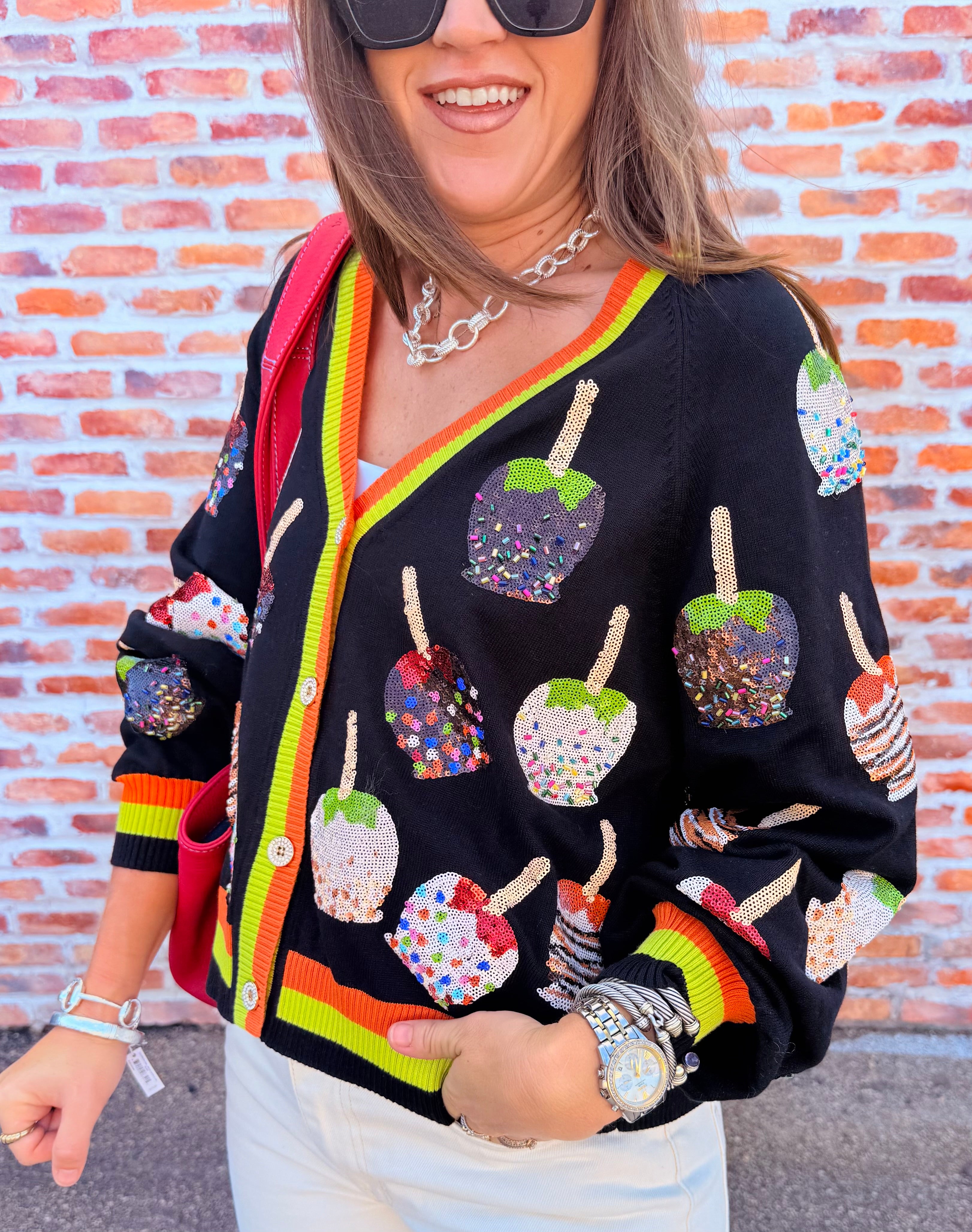 Candy Apples Button Up Cardigan