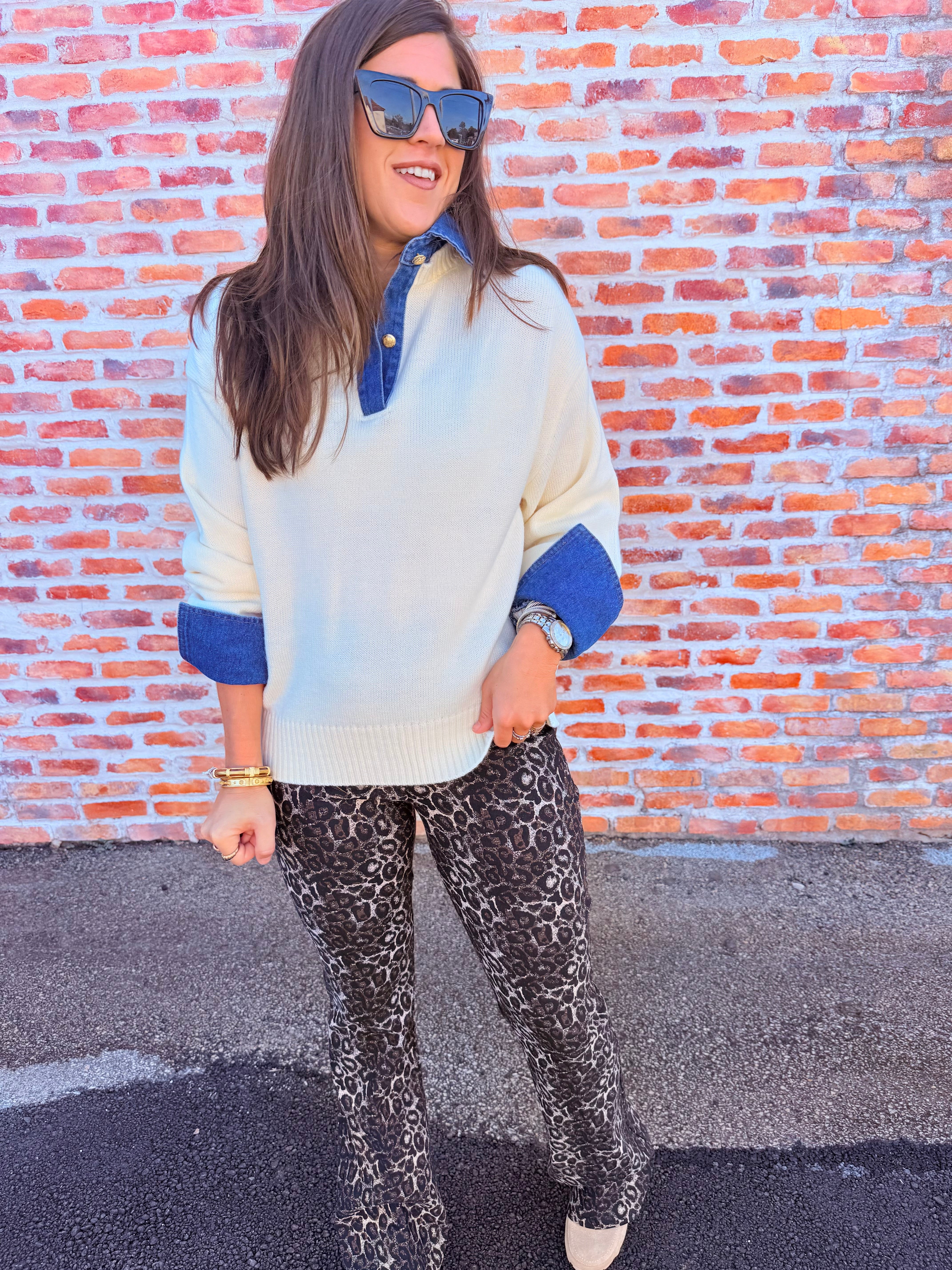 Leopard Print Trousers