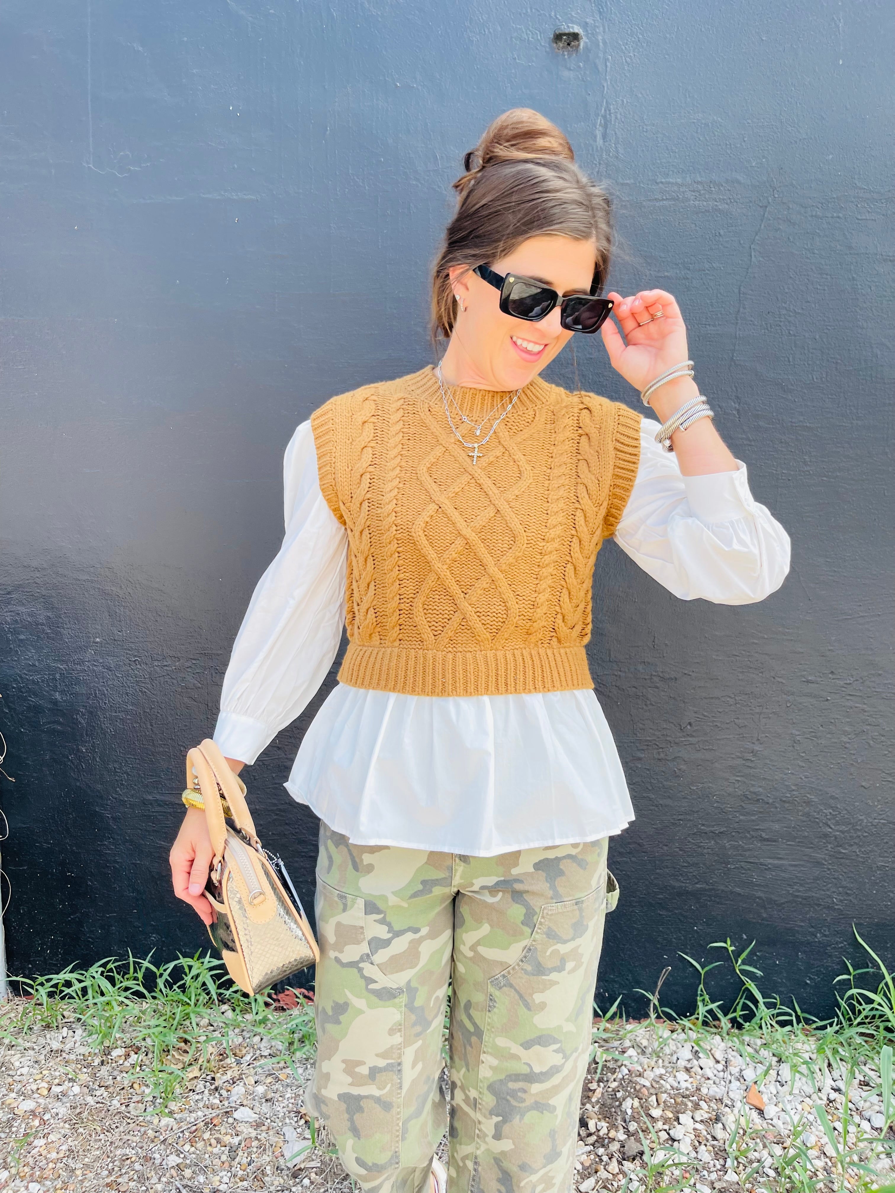 Short Sleeve Cropped Sweater