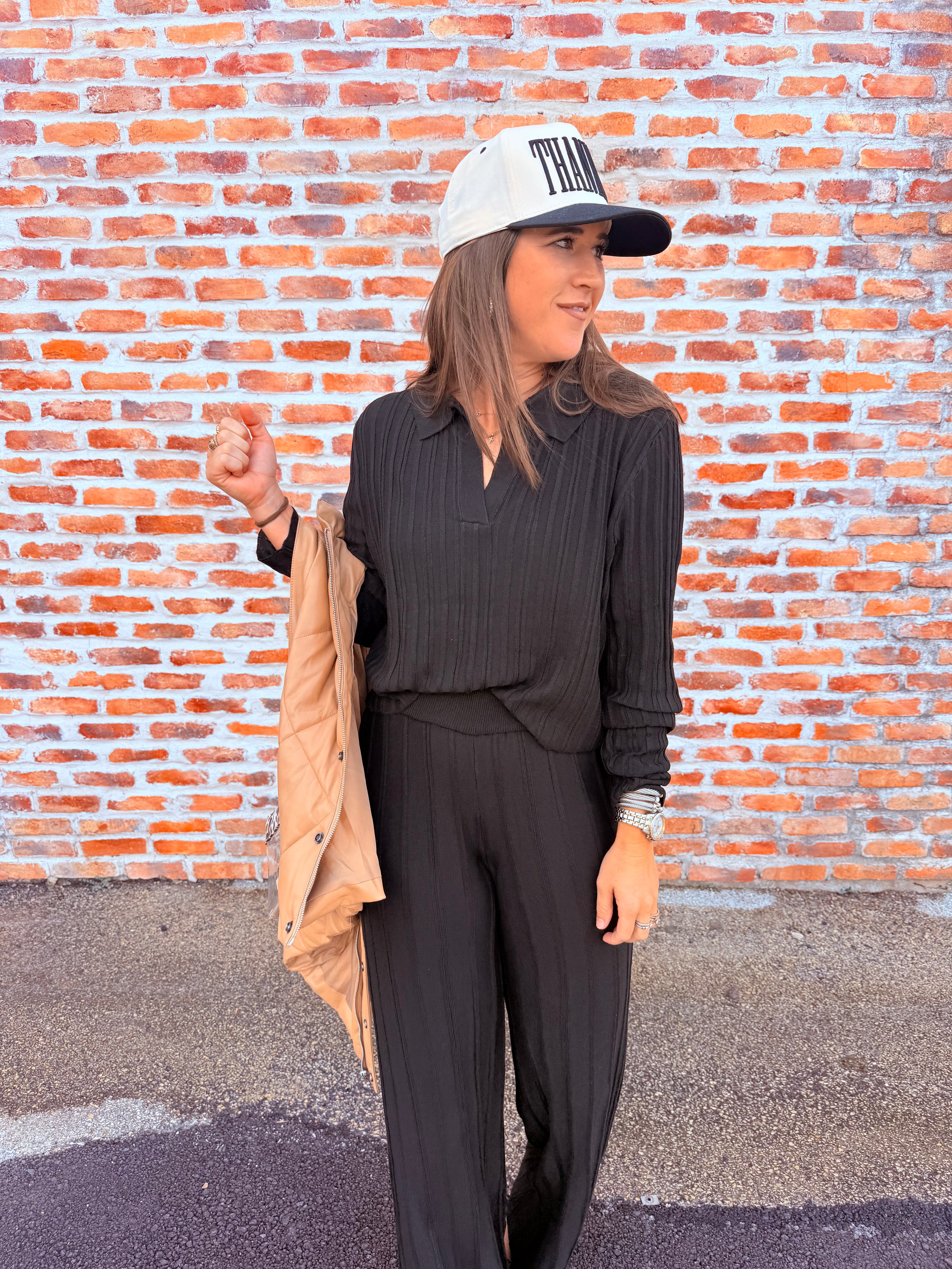 Long Sleeve V-Neck Top