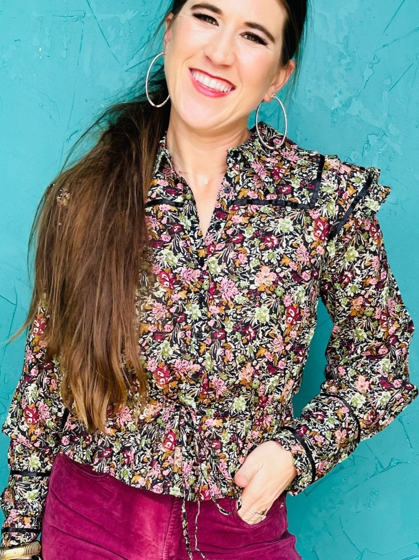 Printed Daybreak Blouse