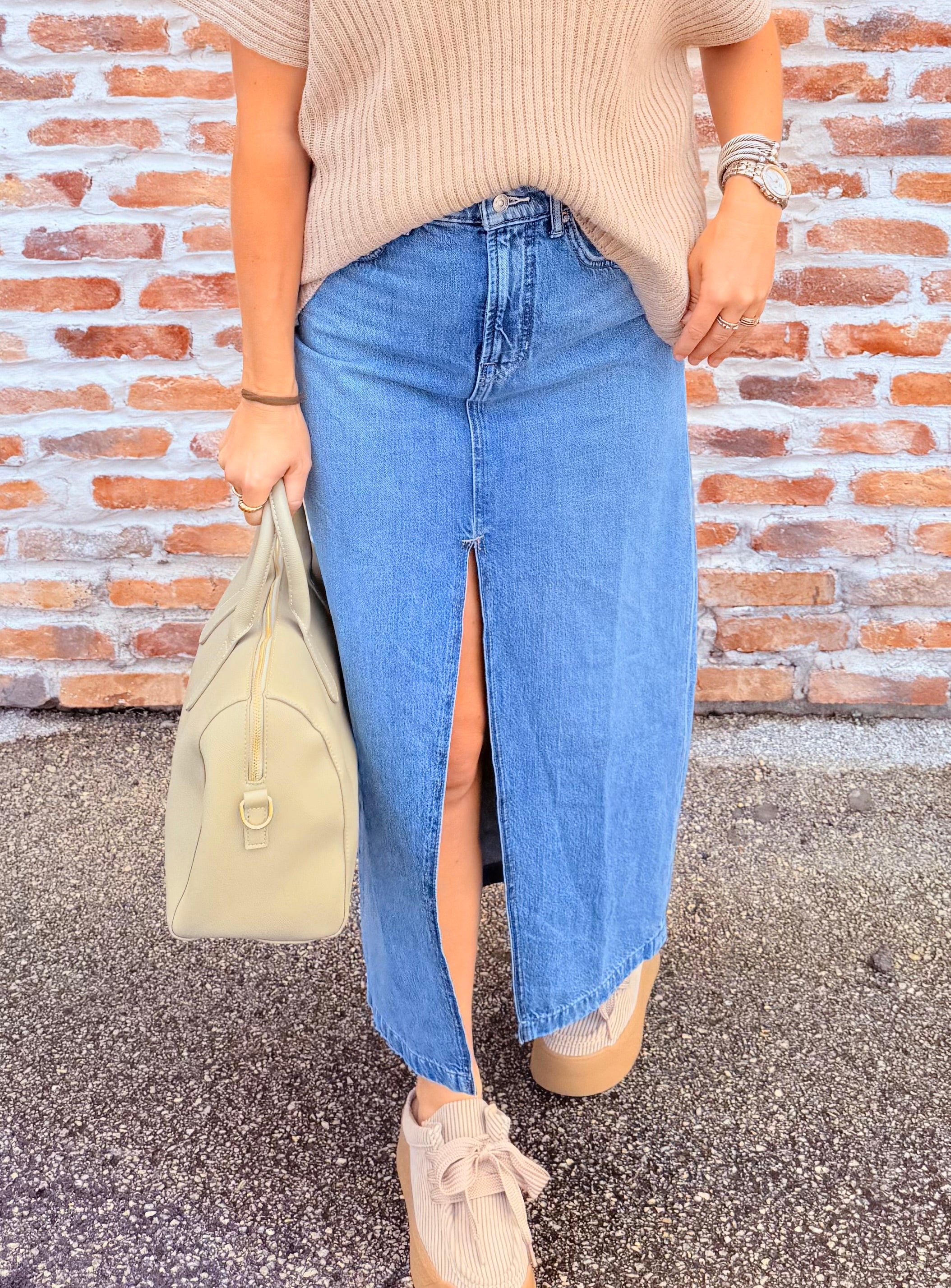 Nothing Better Denim Maxi