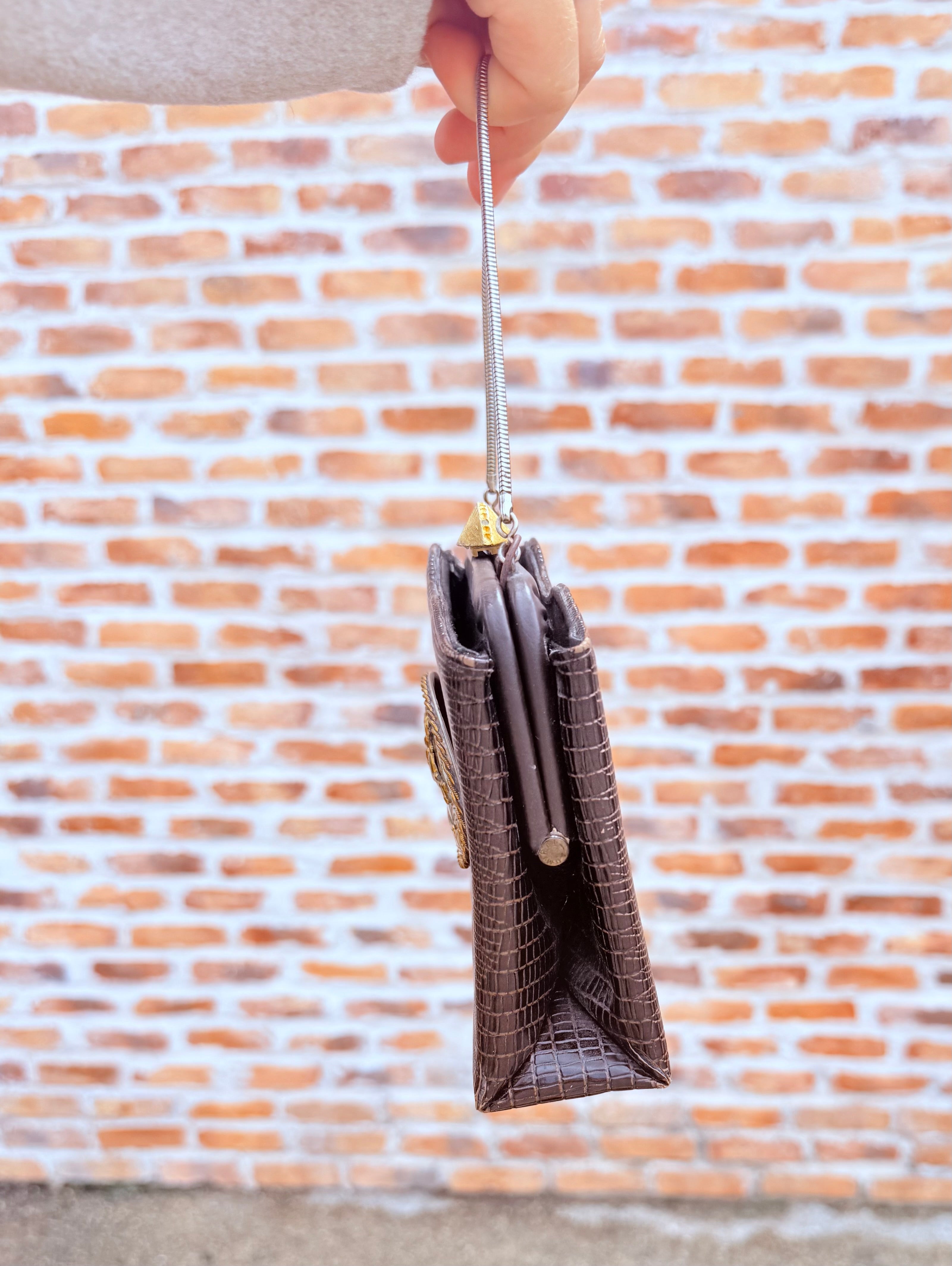 Dark Brown Bucking Horse Purse