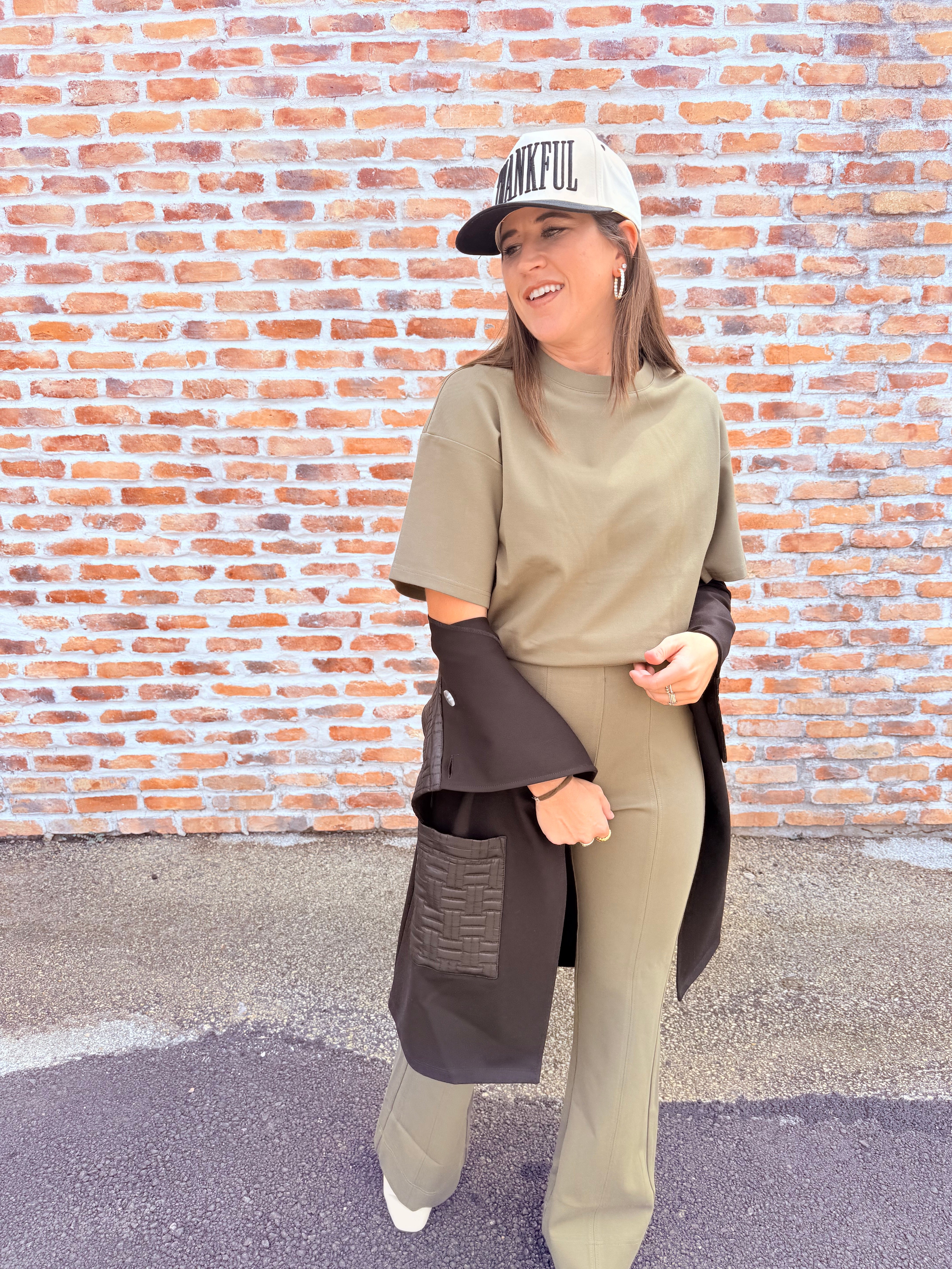 Short Sleeve Crew Neck Top