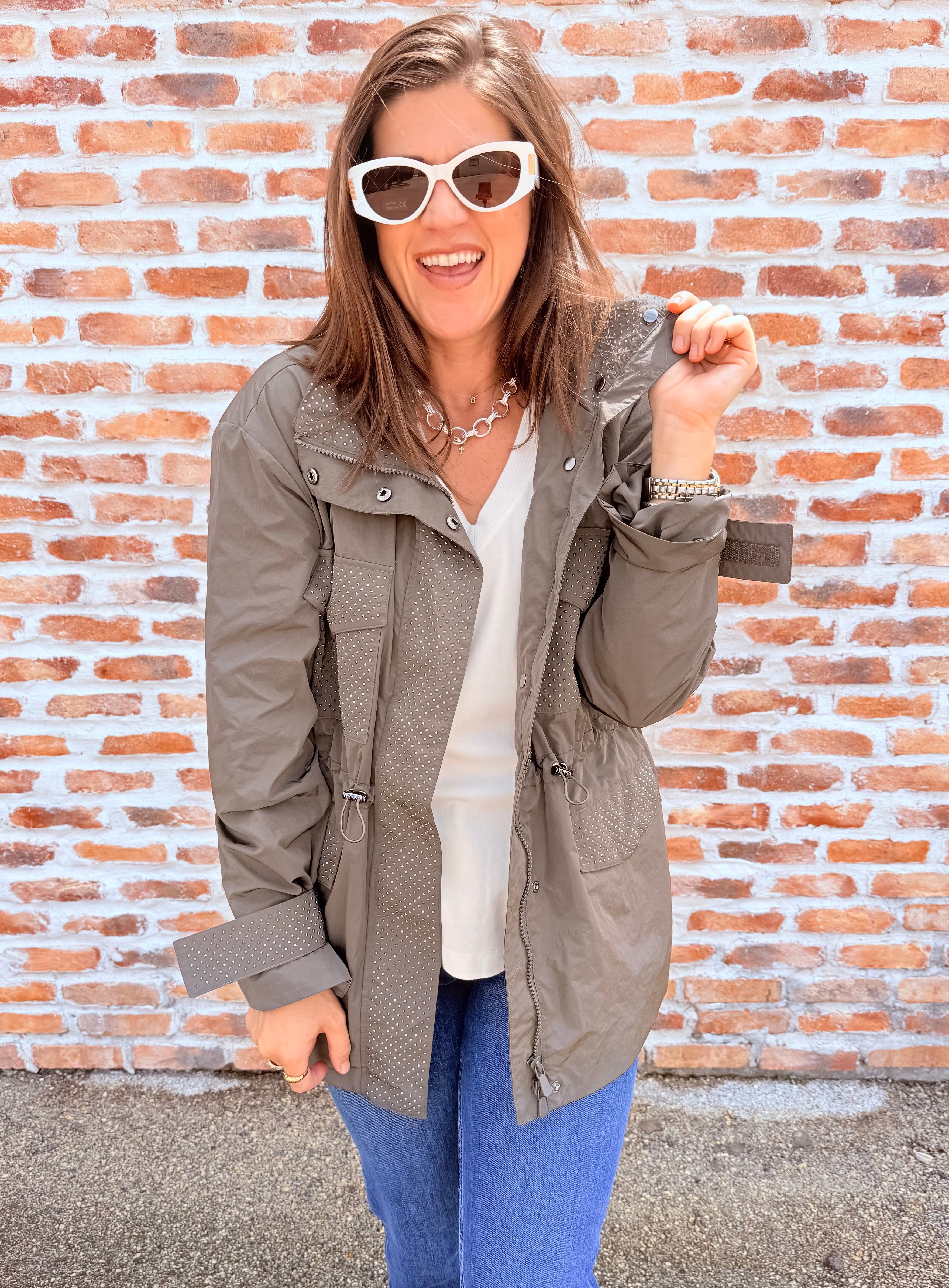 Embellished Utility Jacket