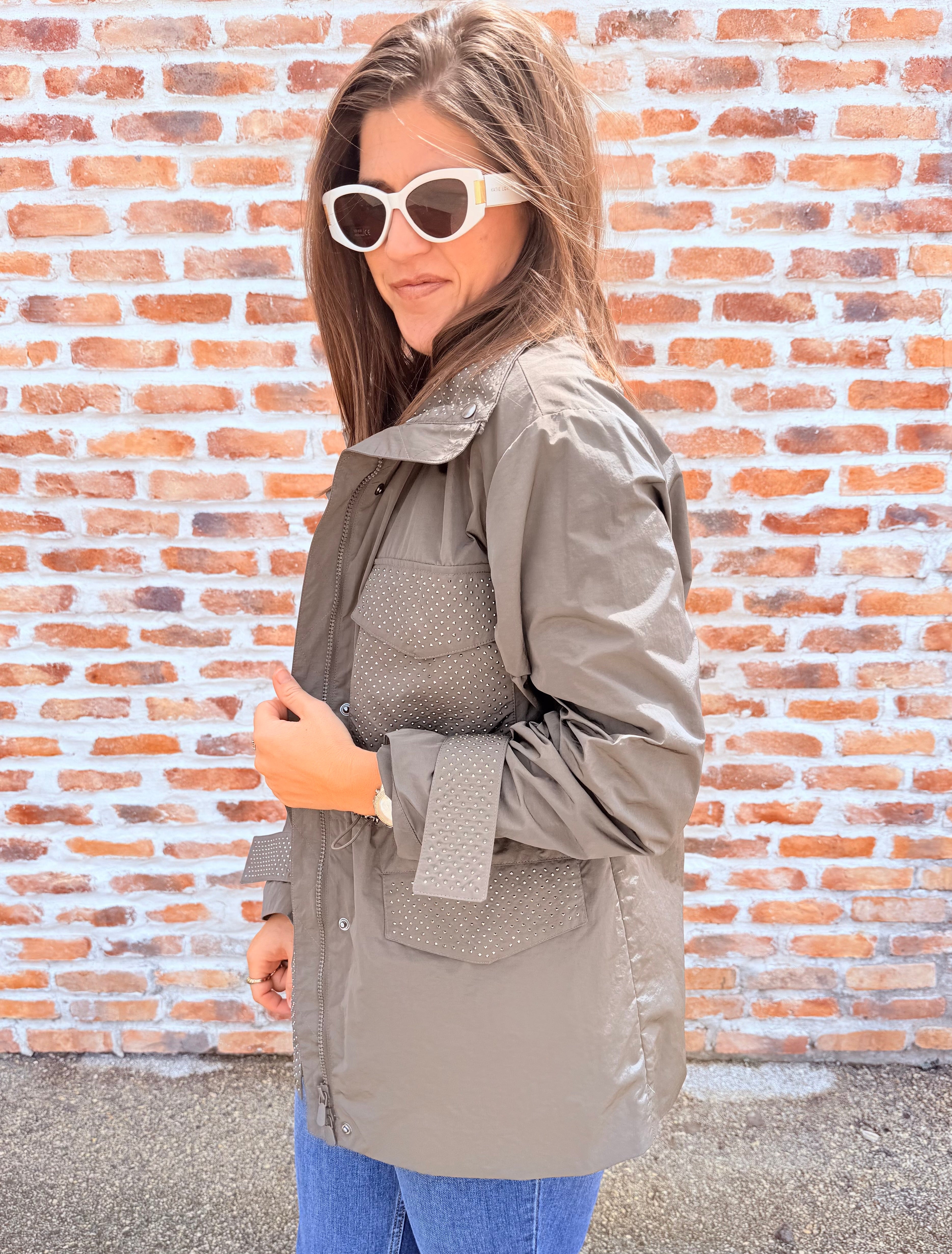 Embellished Utility Jacket