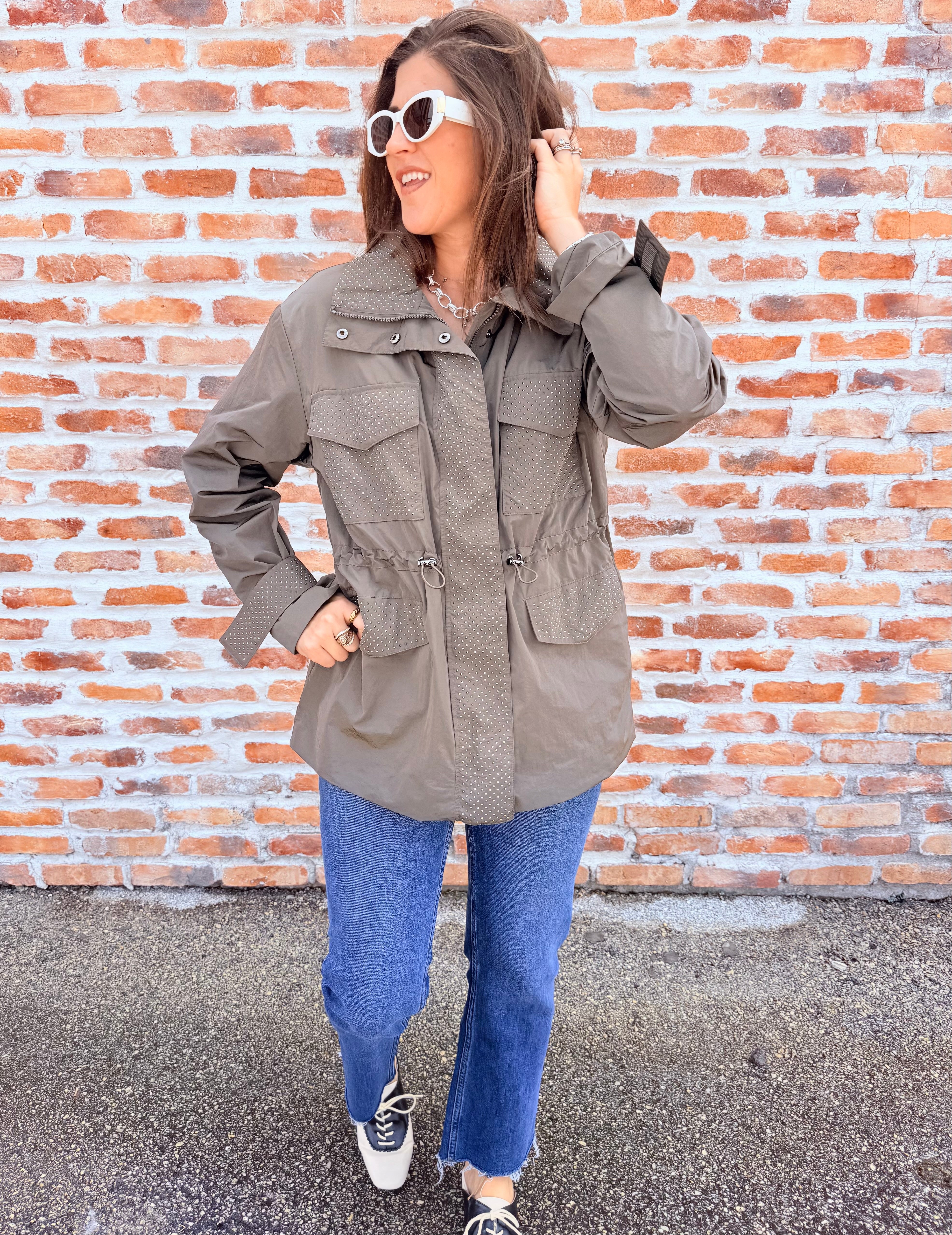 Embellished Utility Jacket