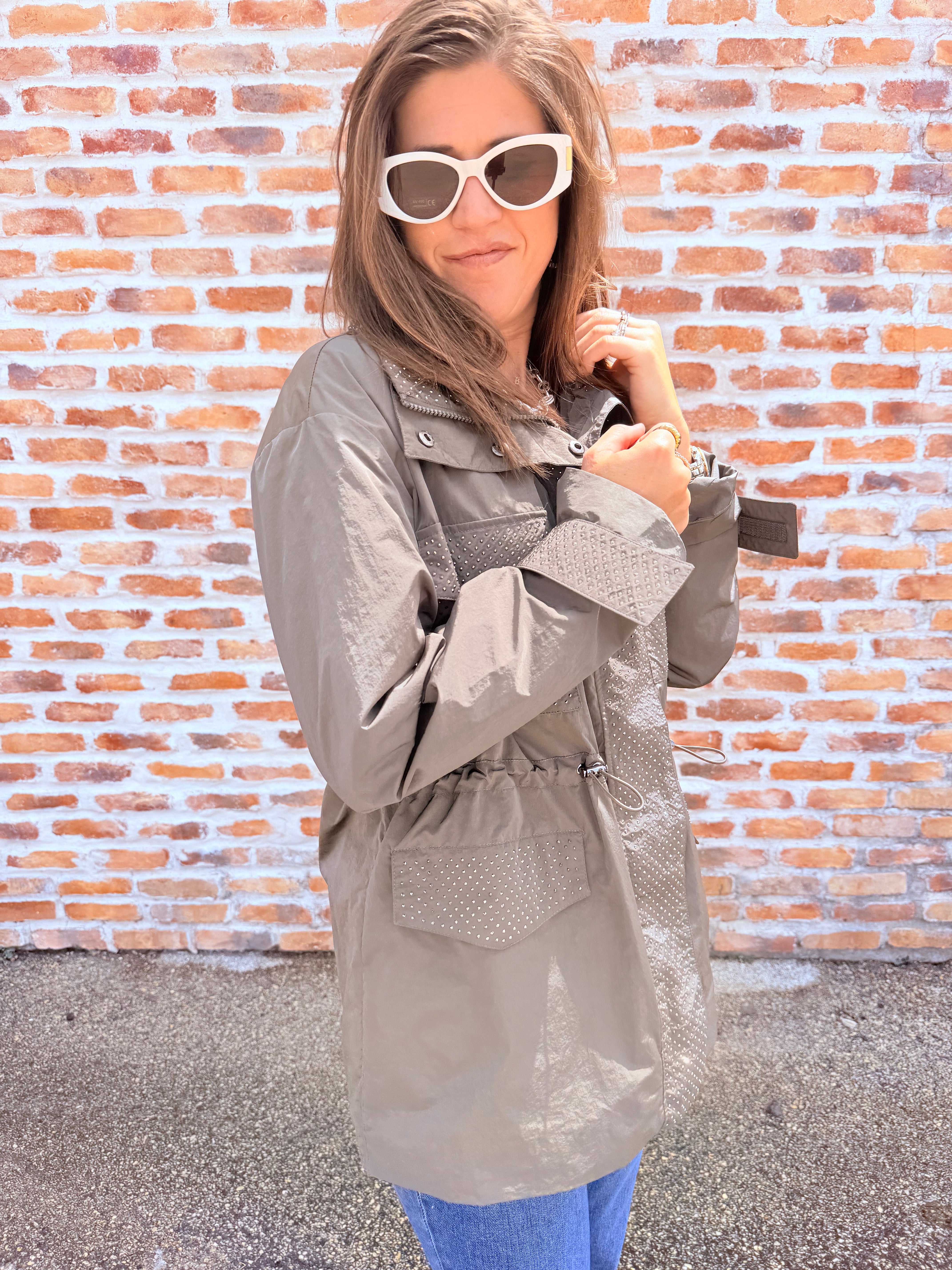Embellished Utility Jacket