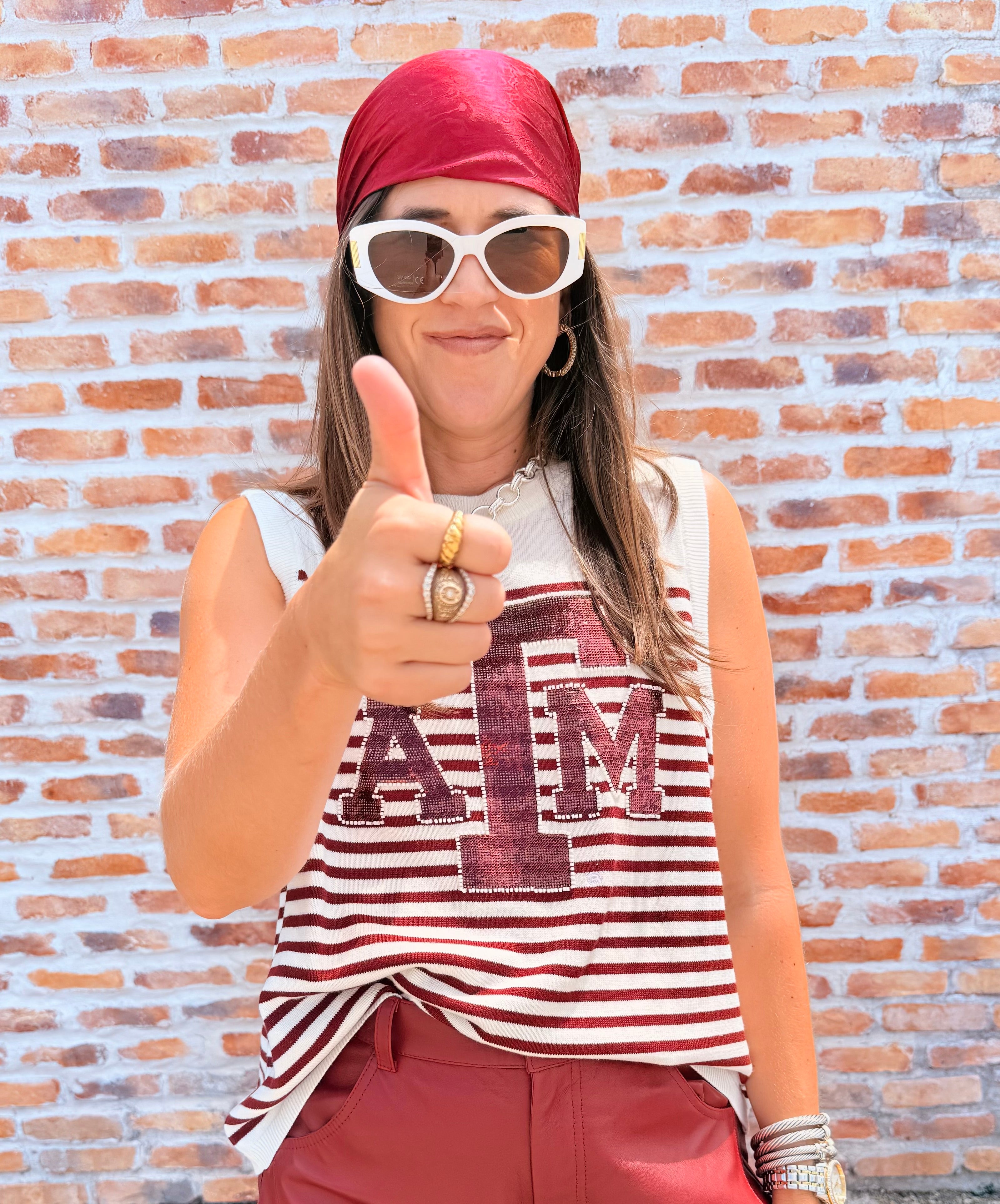 Texas A&M Striped Tank