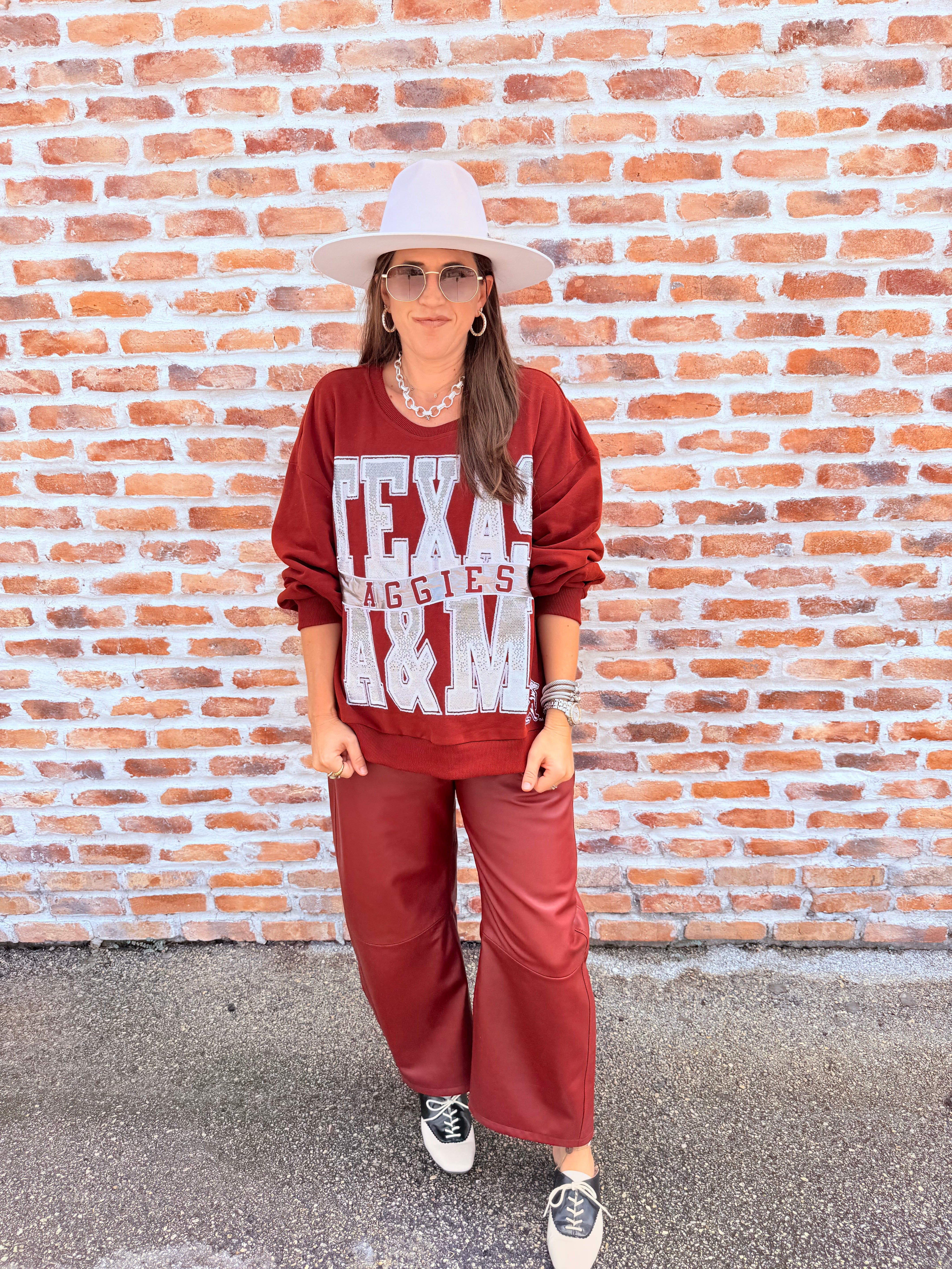Texas A&M Rhinestone Sweatshirt