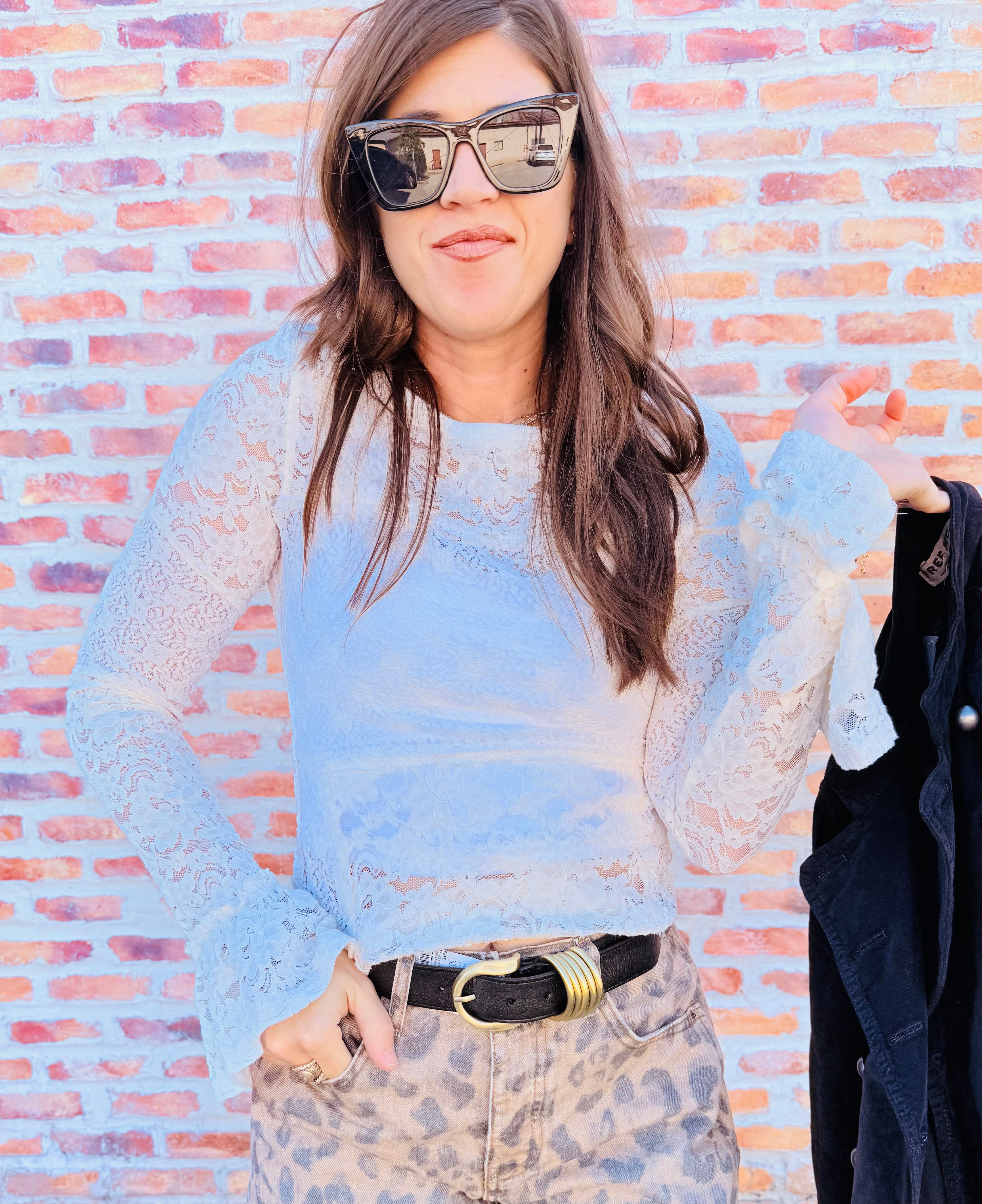 Lace Layering Long Sleeve Top