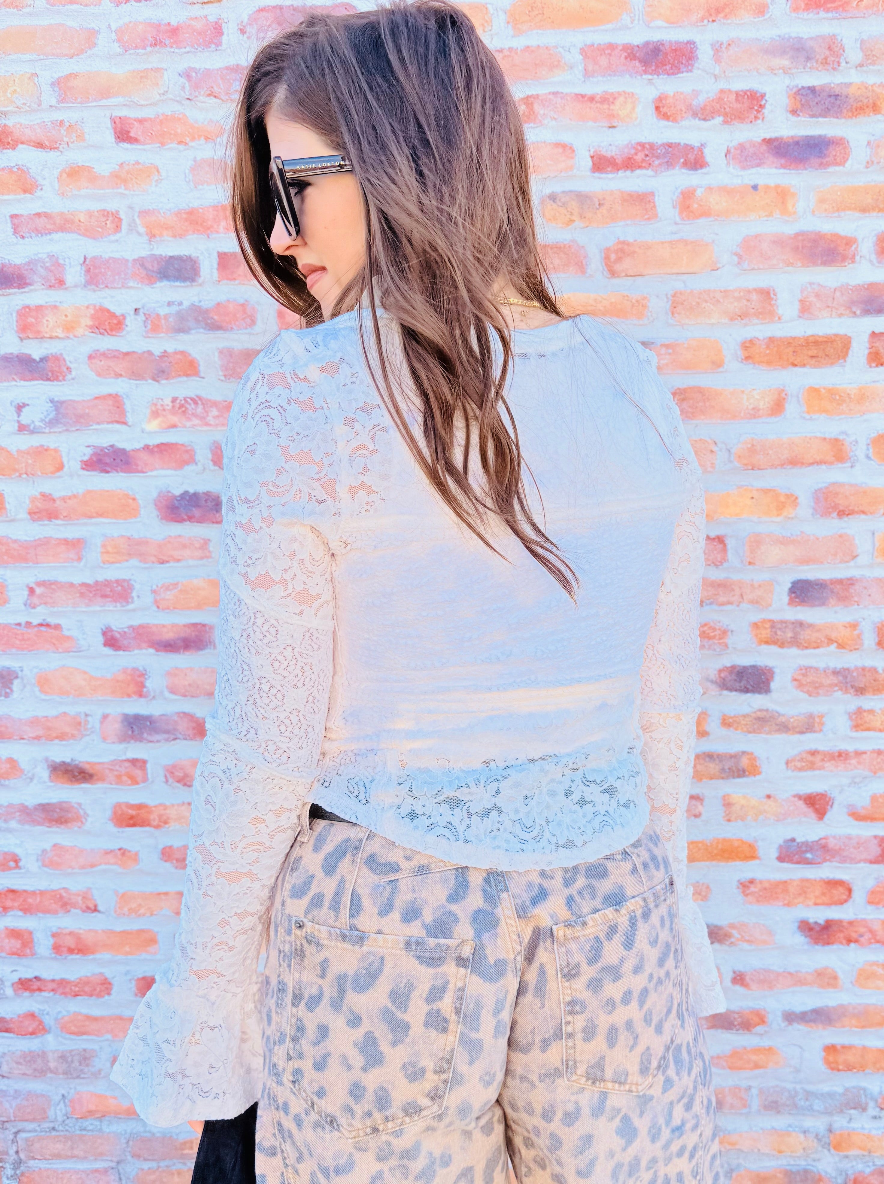 Lace Layering Long Sleeve Top