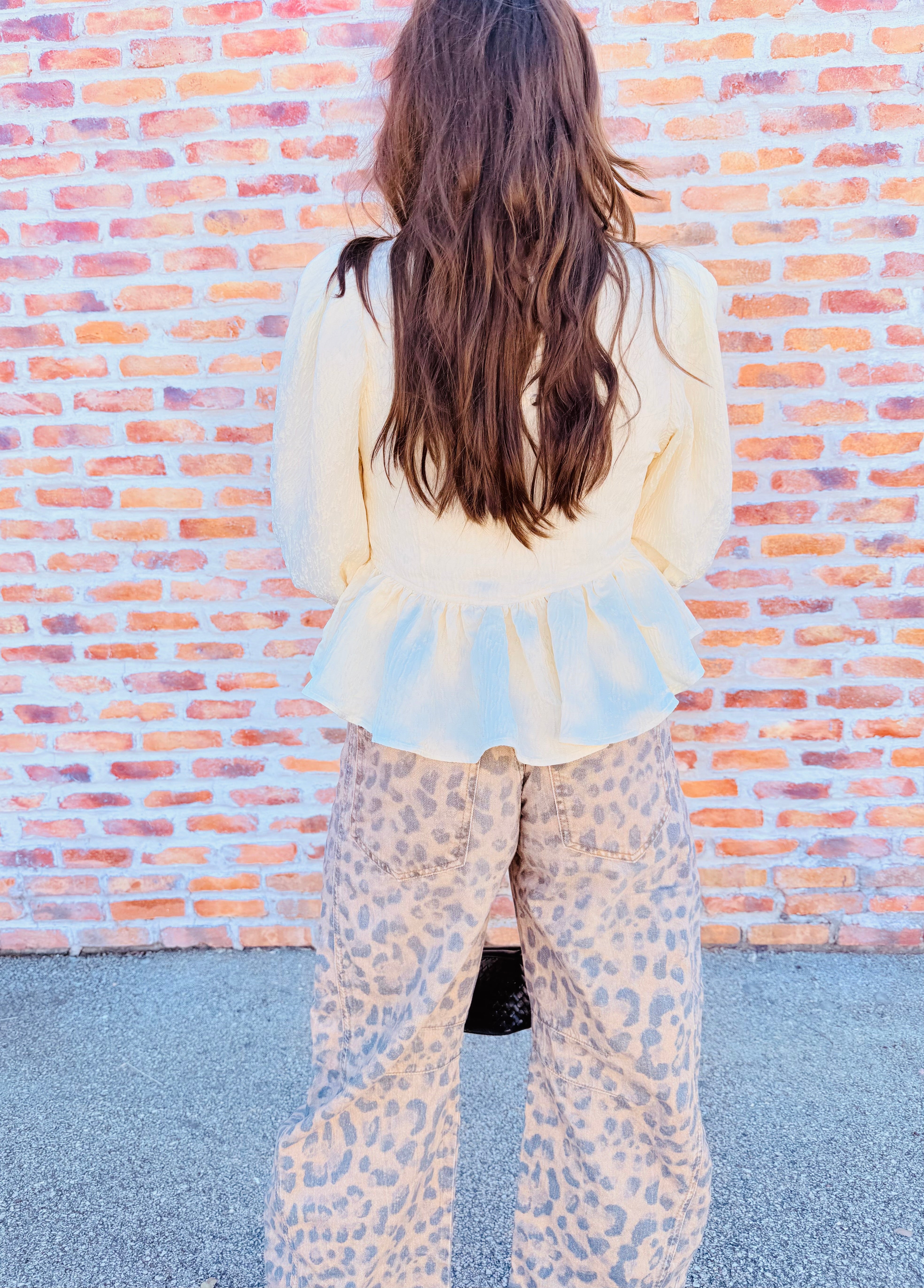 Good Luck Printed Barrel Pant