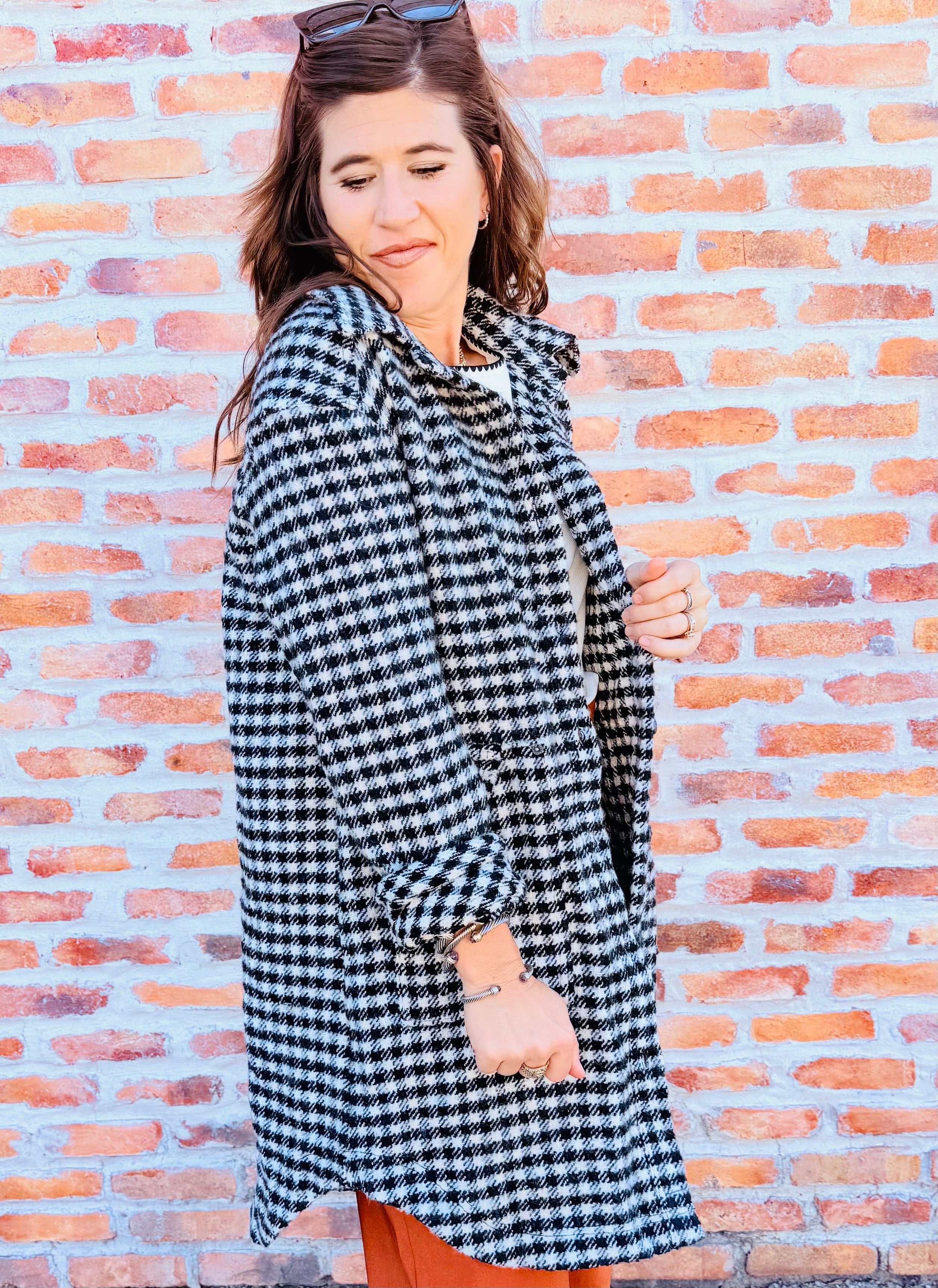 Get Around Houndstooth Top