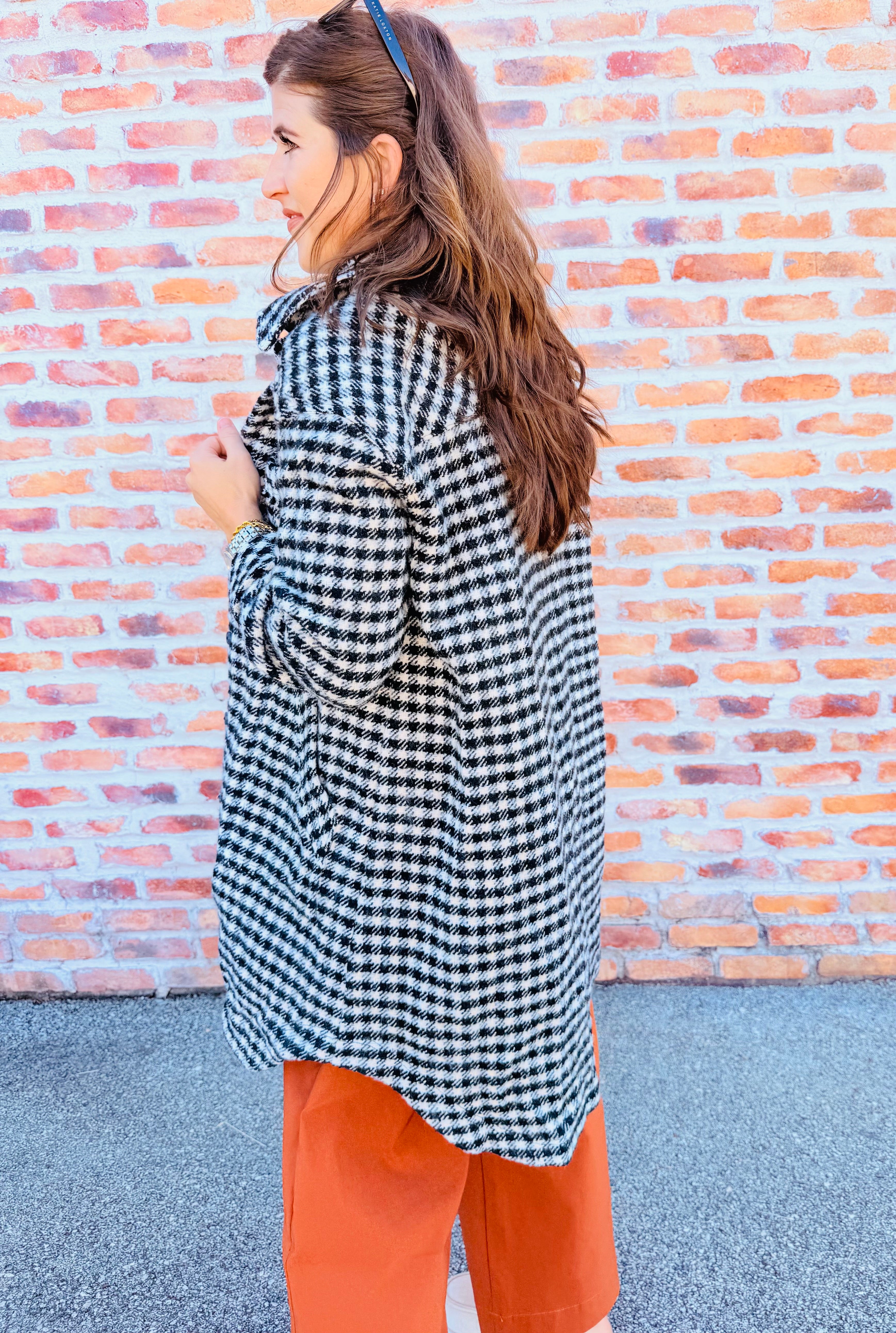 Get Around Houndstooth Top