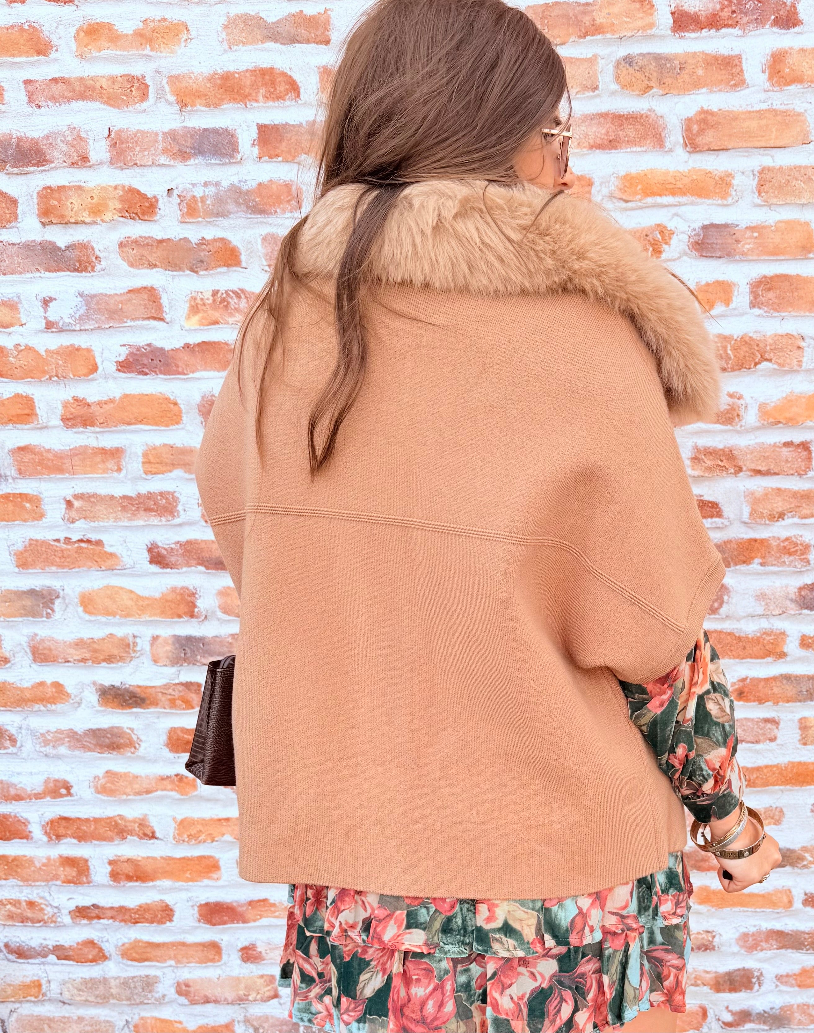 Faux Fur Collared Jacket