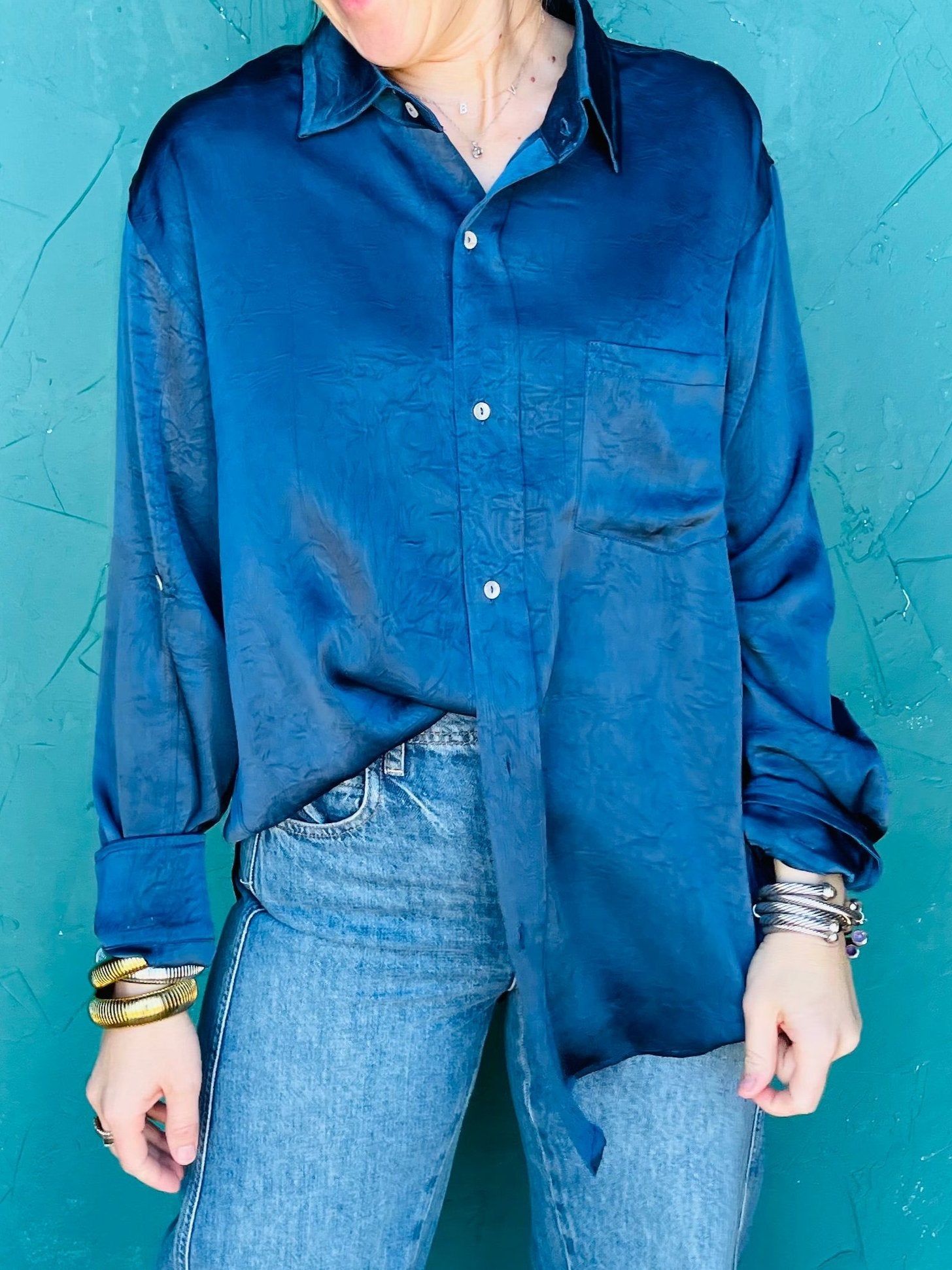 Lola Long Sleeve Denim Button Up