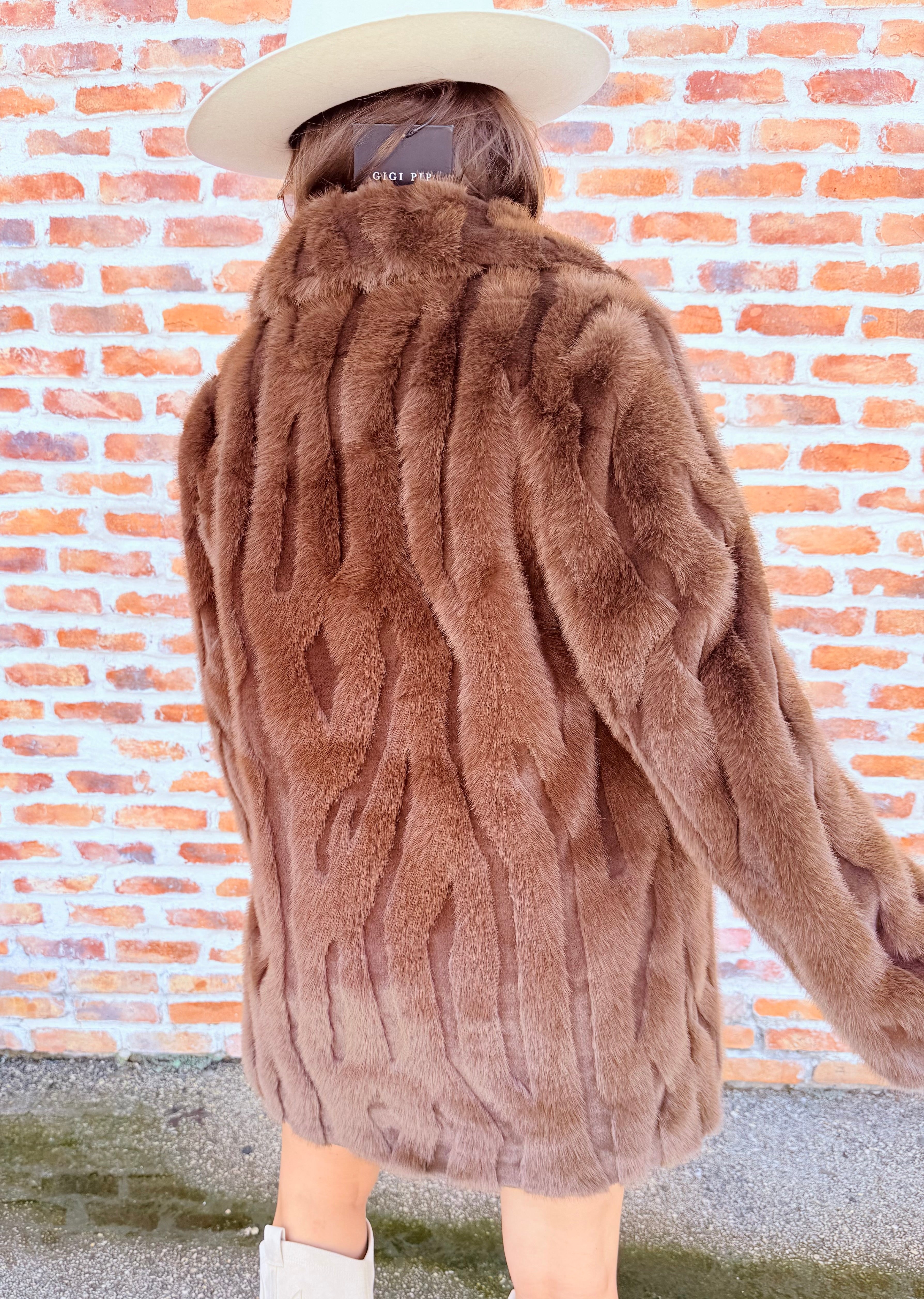 Brown Faux Fur Coat