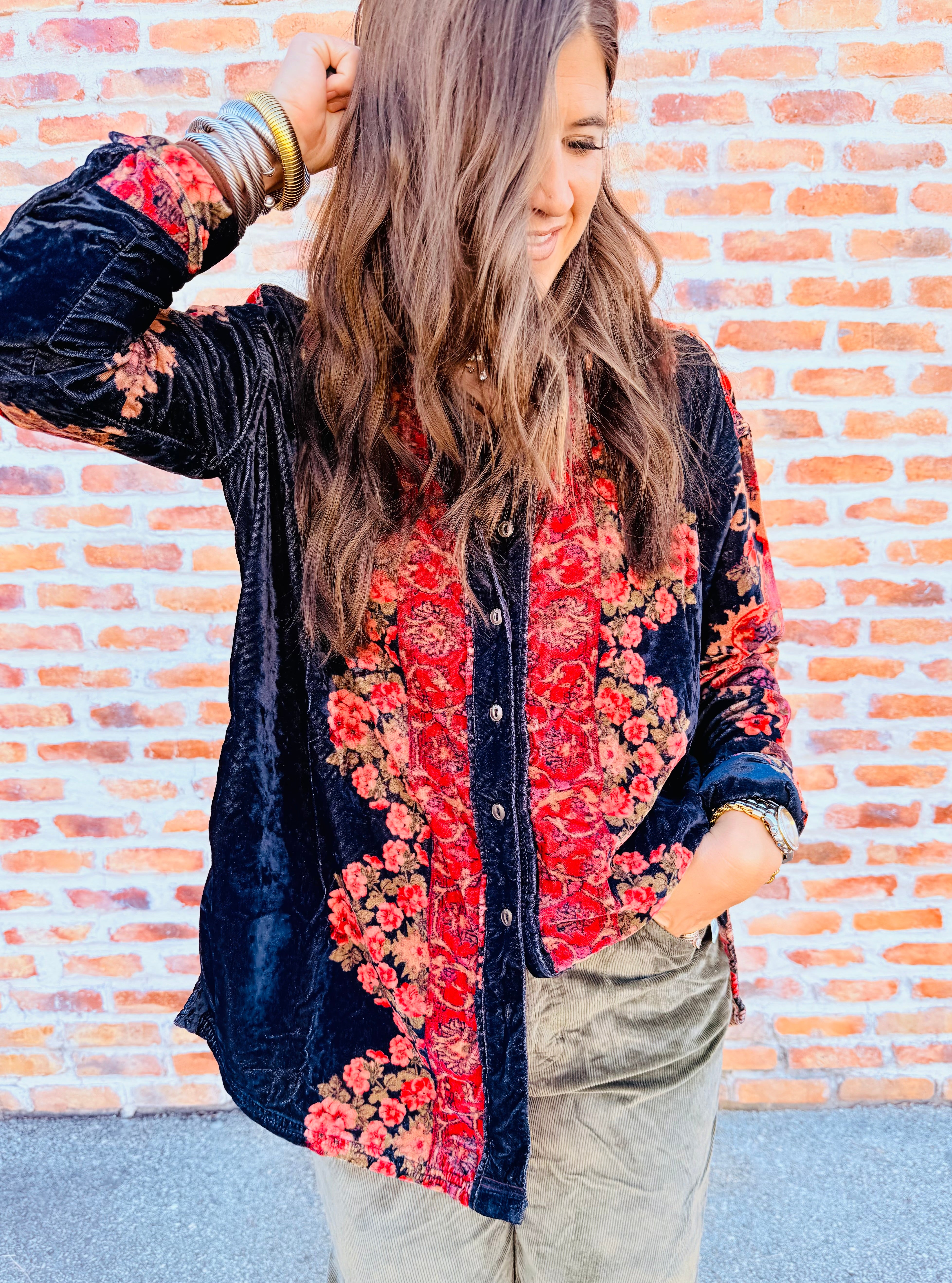 One Night Velvet Top