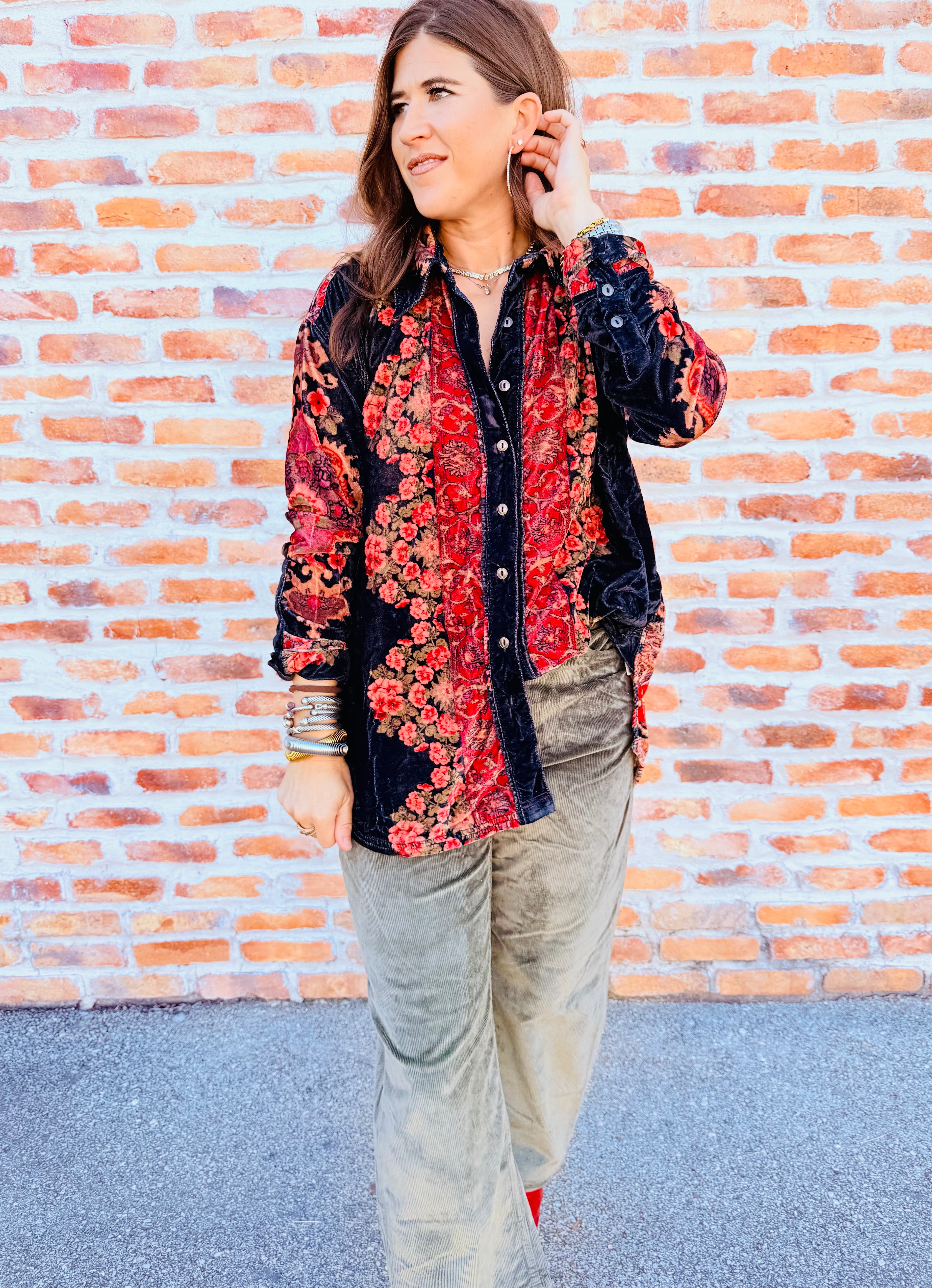 One Night Velvet Top