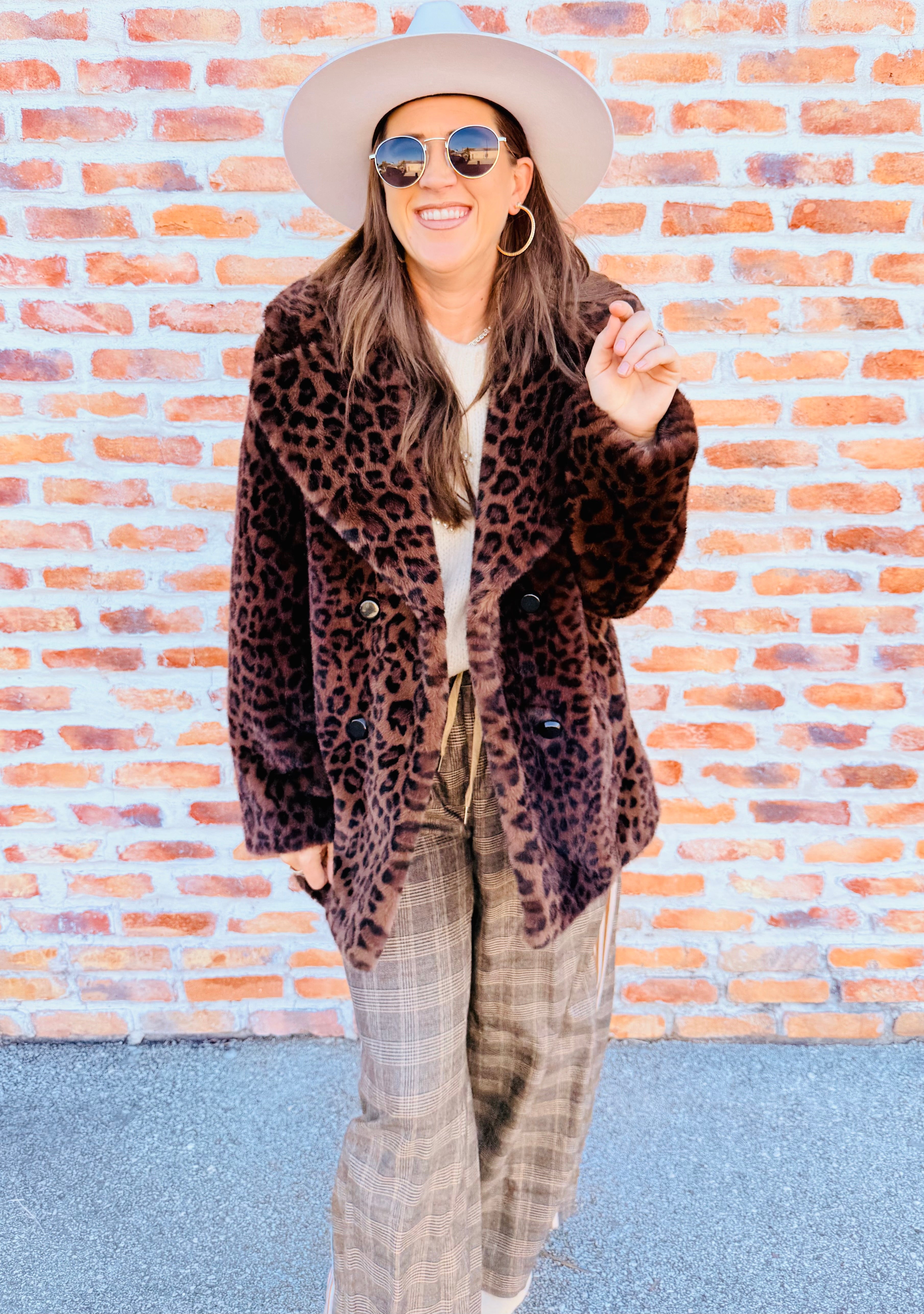 Leopard Faux Fur Coat