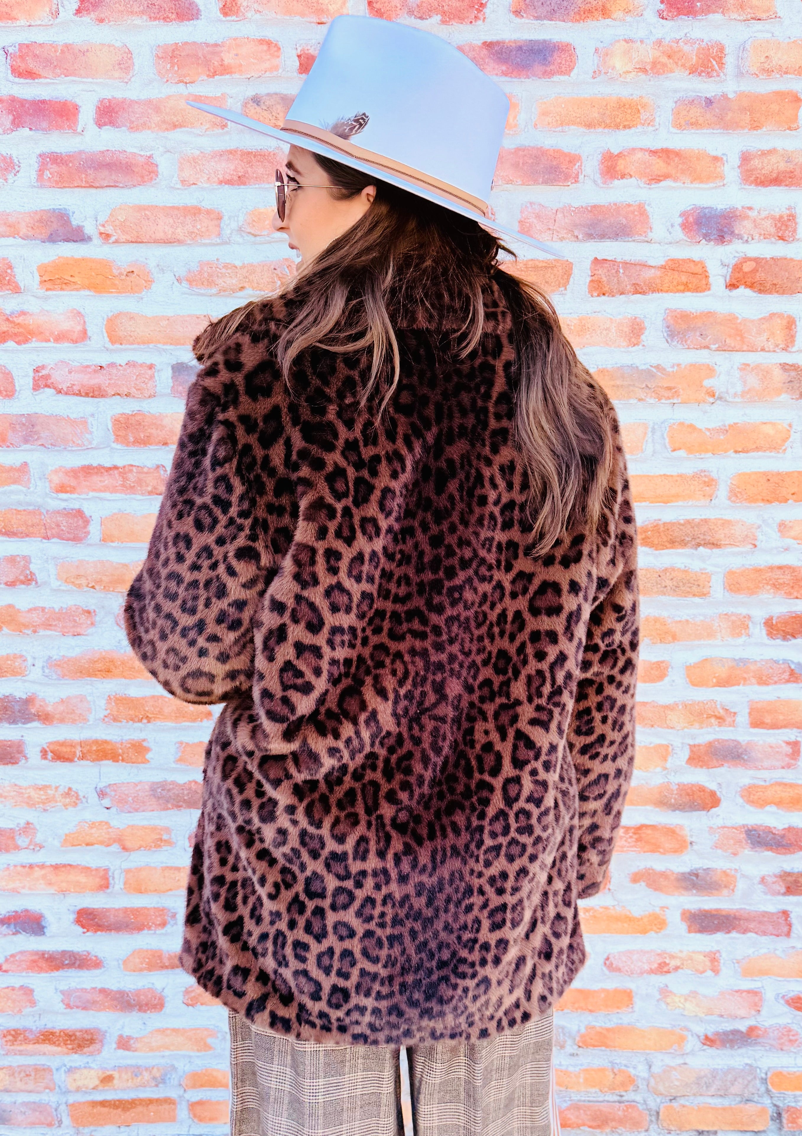 Leopard Faux Fur Coat