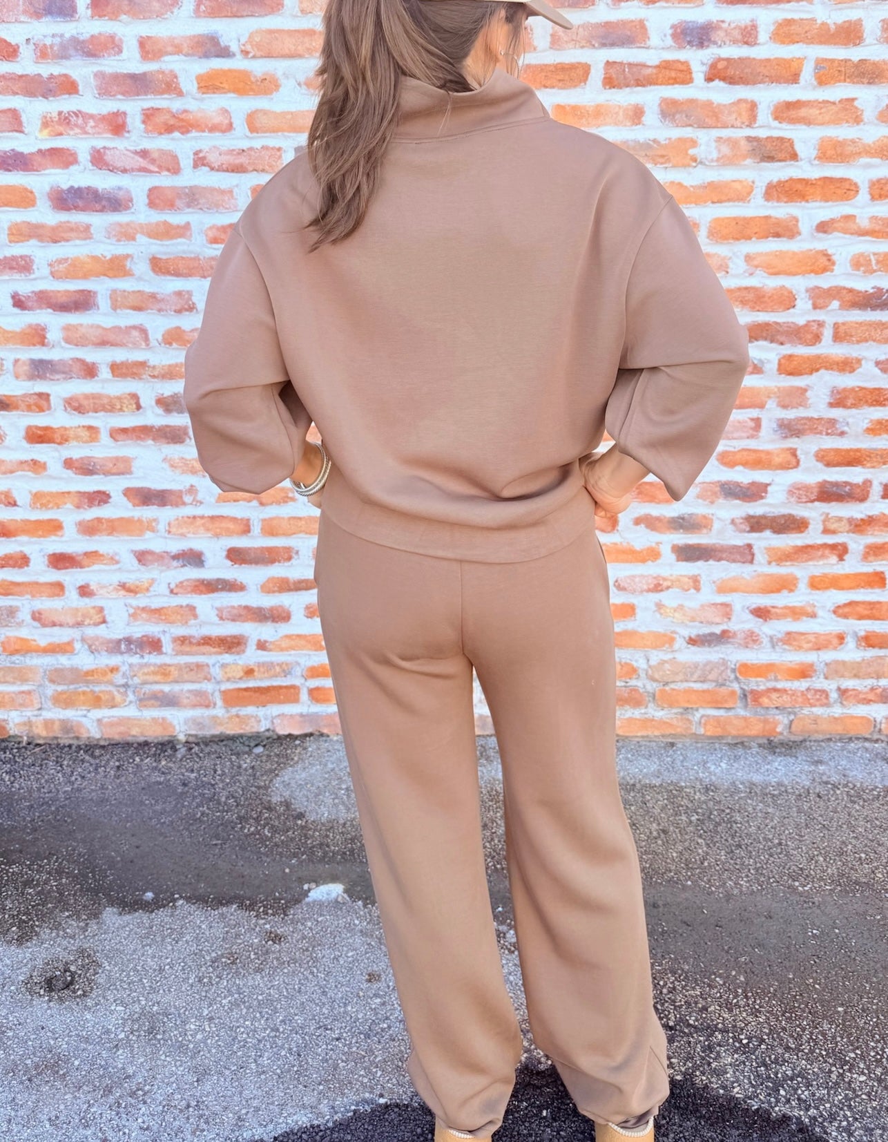Elastic Waistband Wide Leg Pant