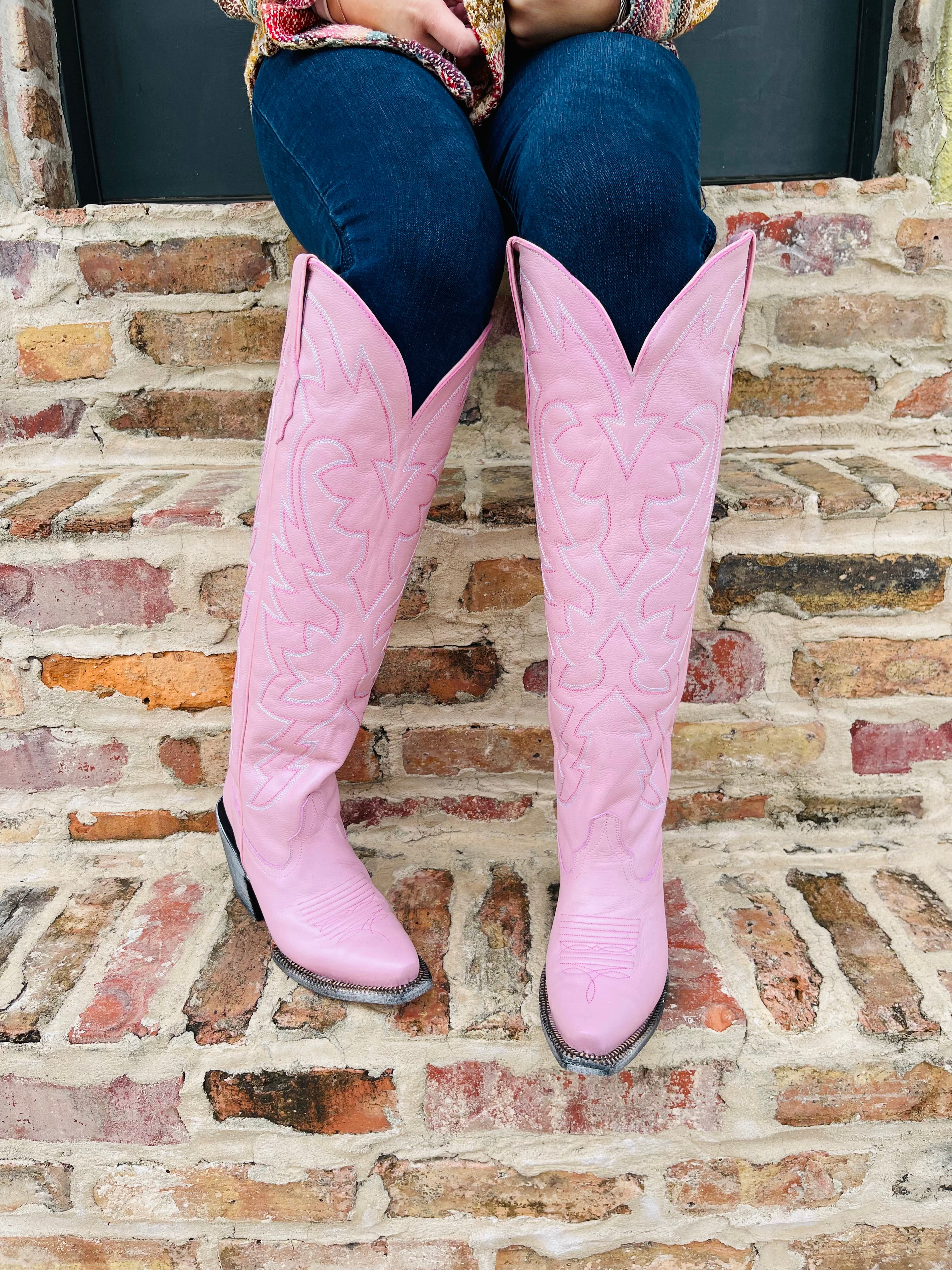 Pale Pink Knee High Boot — Buck Fergeson Originals