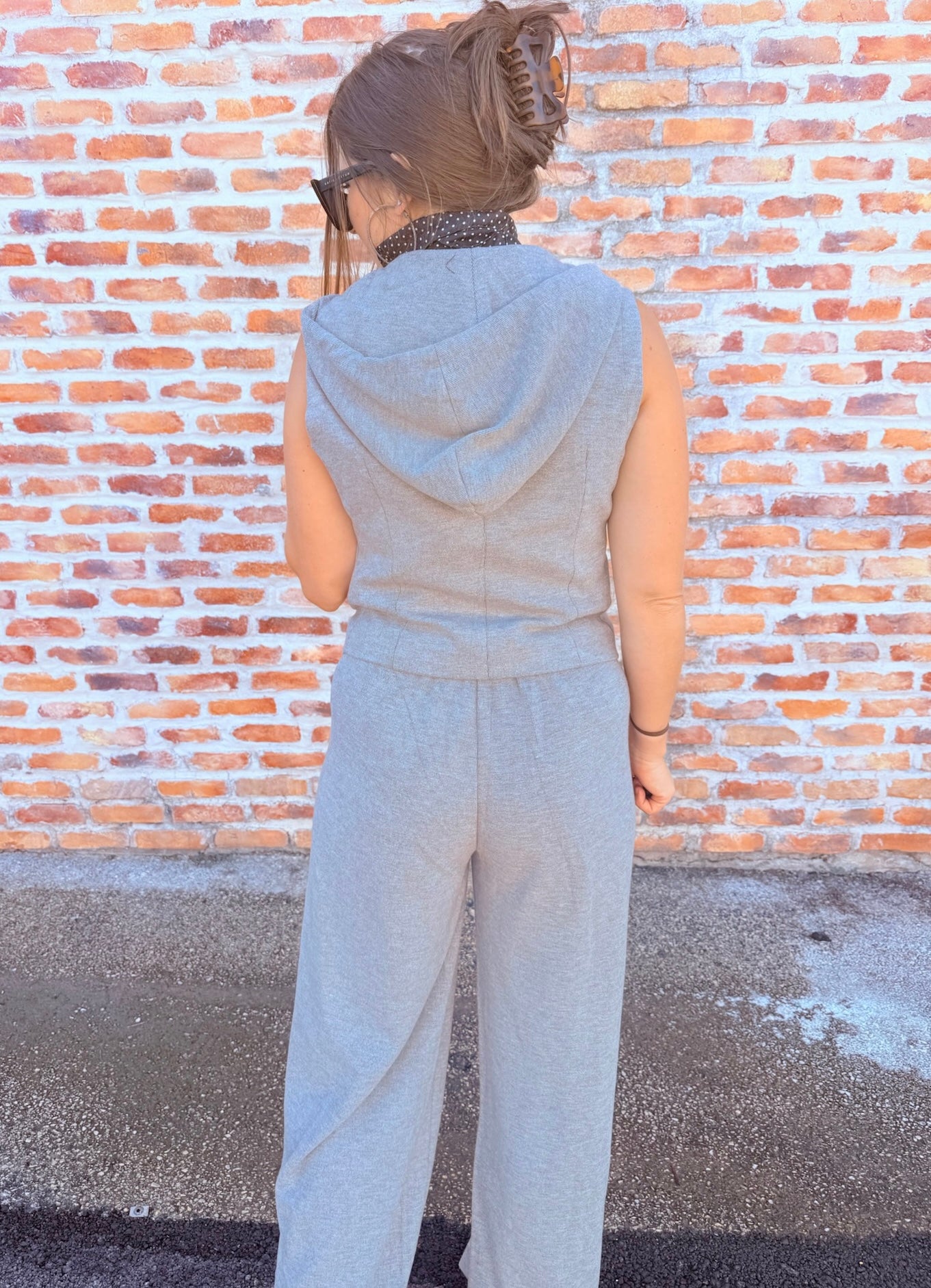 Button Down Vest Hoodie