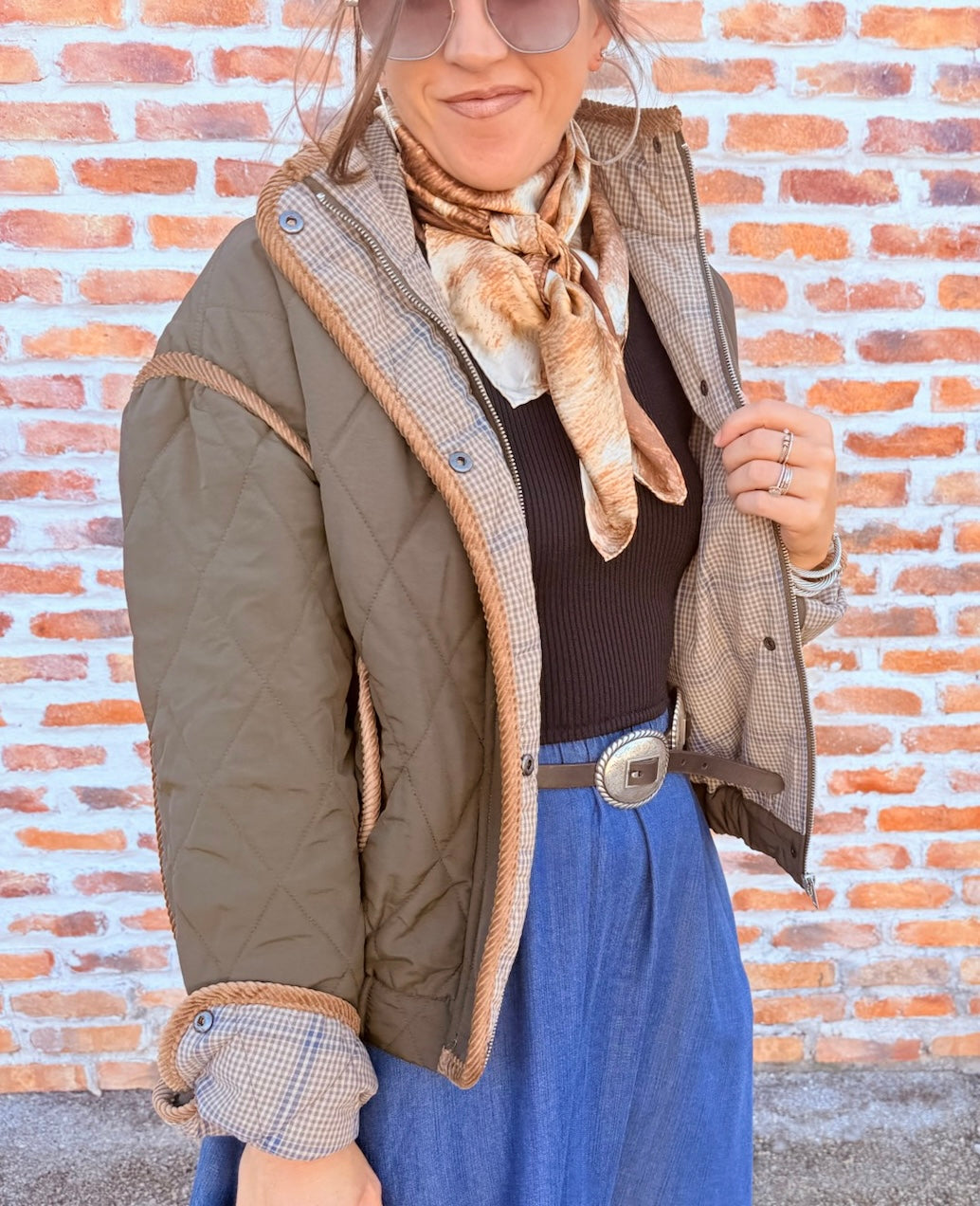 Corduroy Trim Jacket