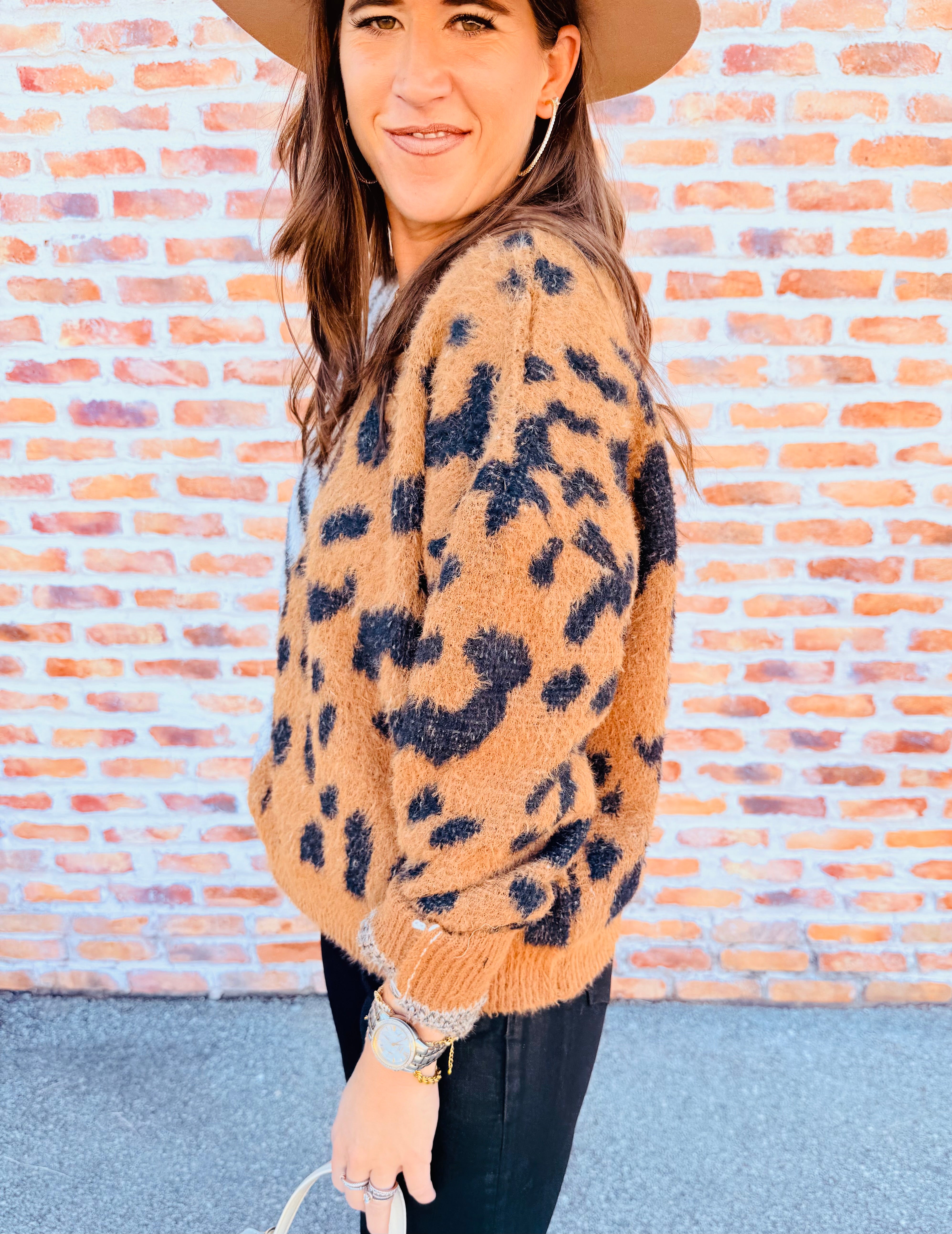 Animal Combo Print Sweater