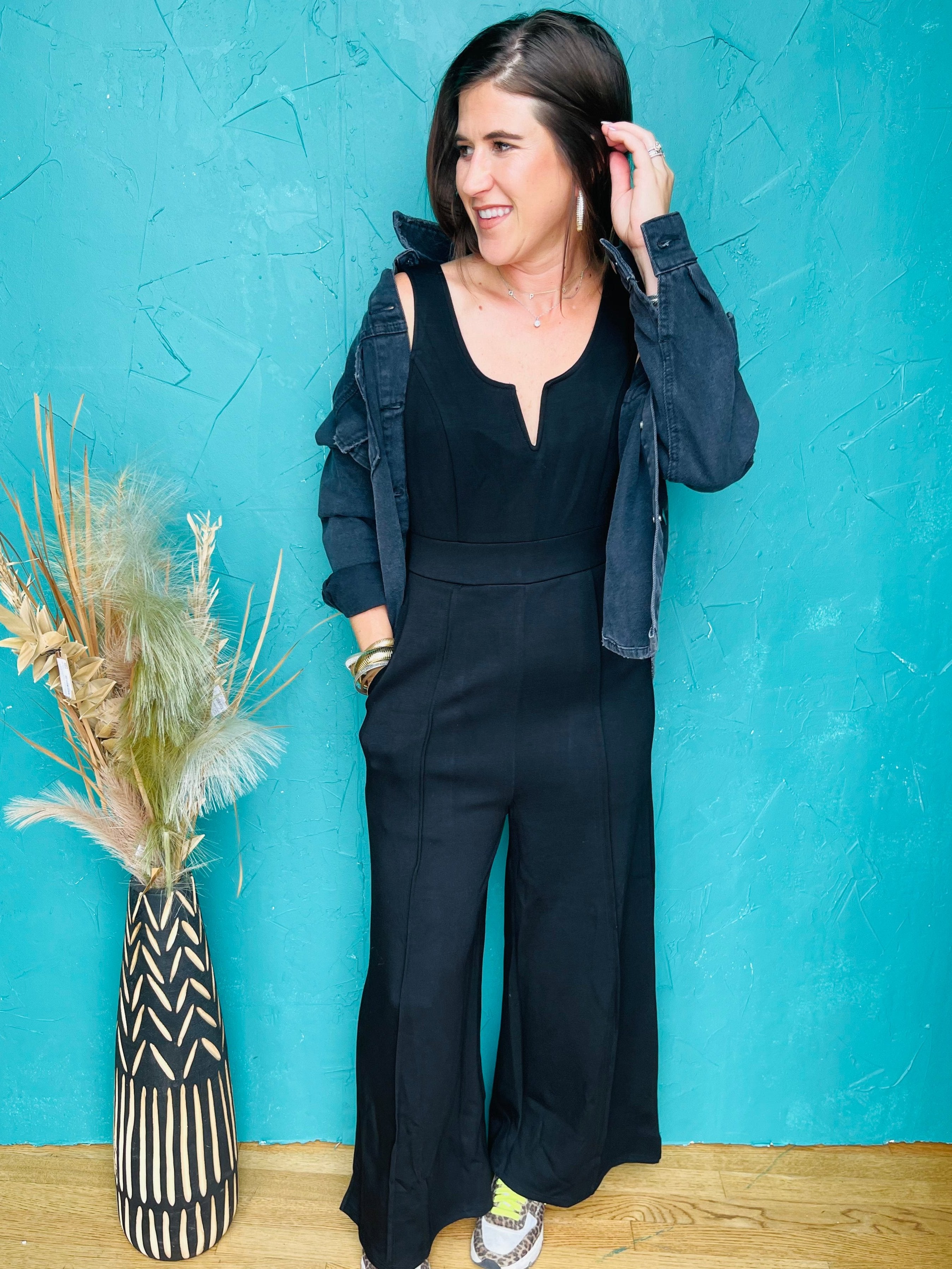 Sweetheart Neckline Jumpsuit