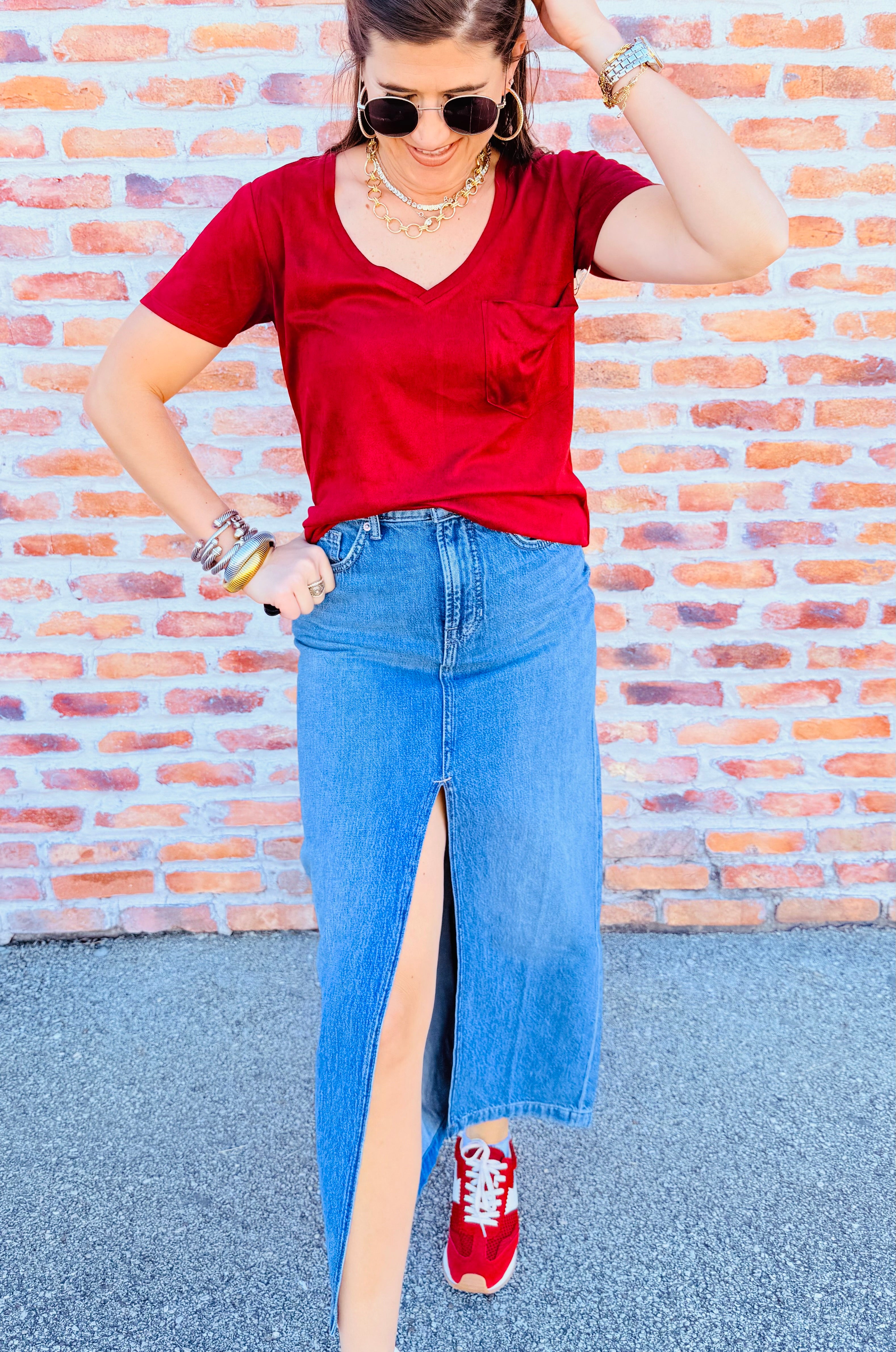 Nothing Better Denim Maxi