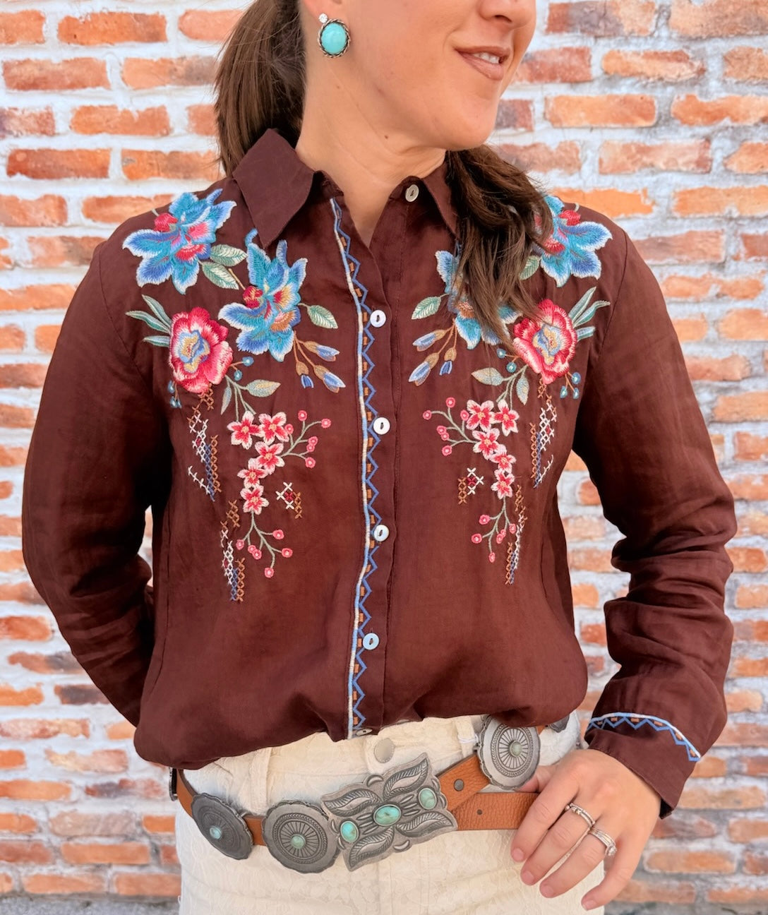 Elsarose Contrast Binding Shirt