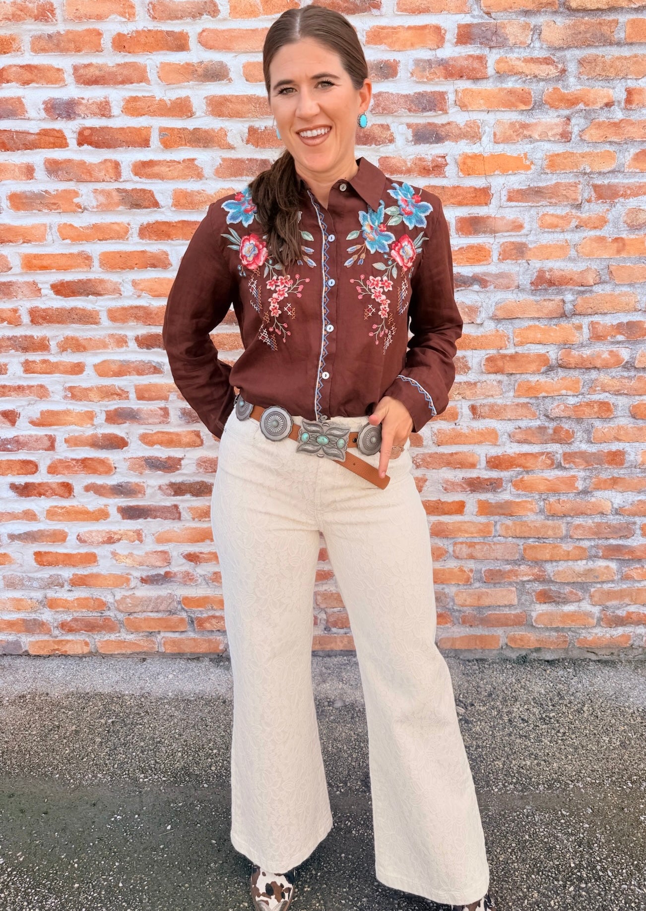 Elsarose Contrast Binding Shirt