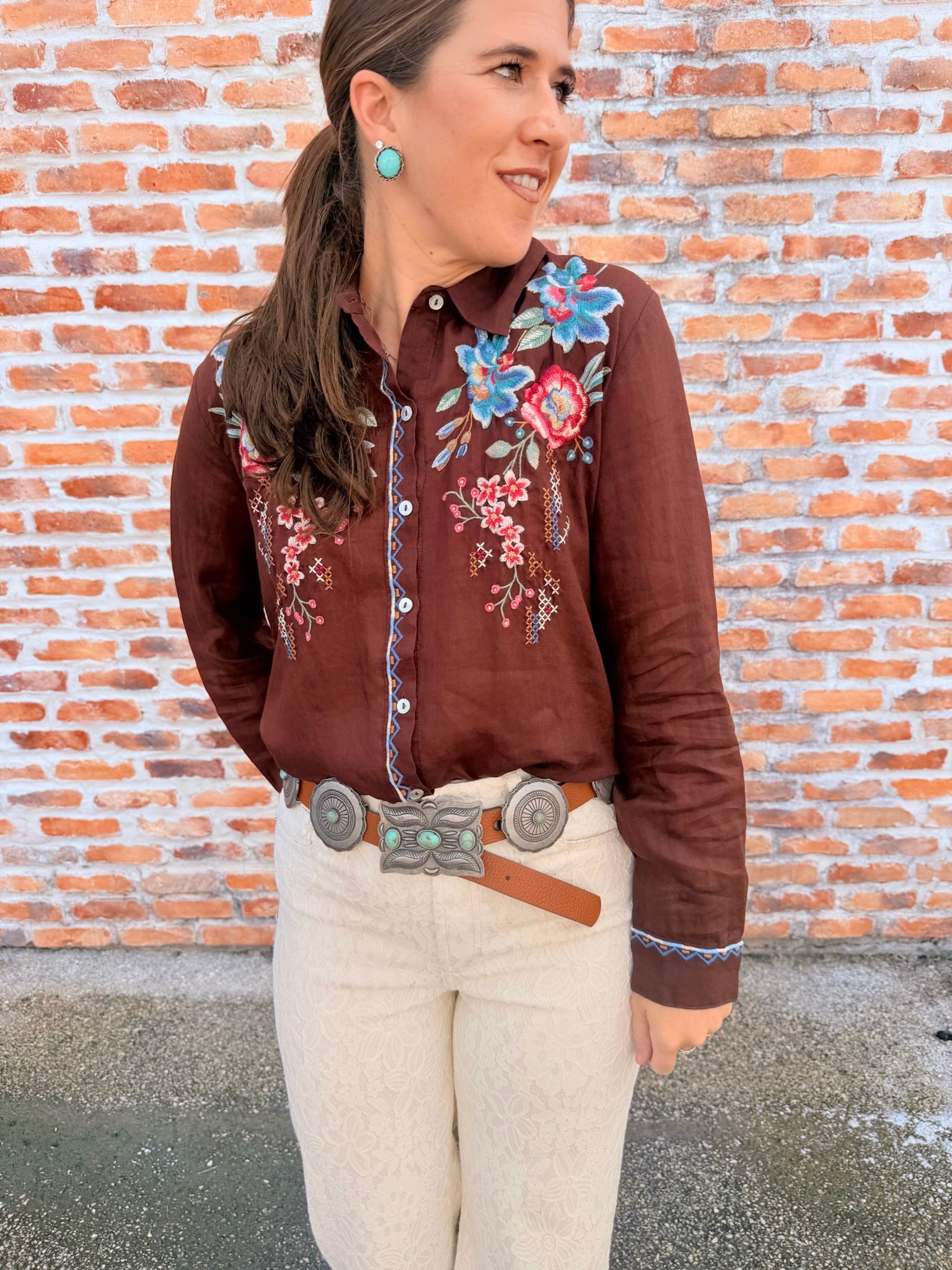Elsarose Contrast Binding Shirt