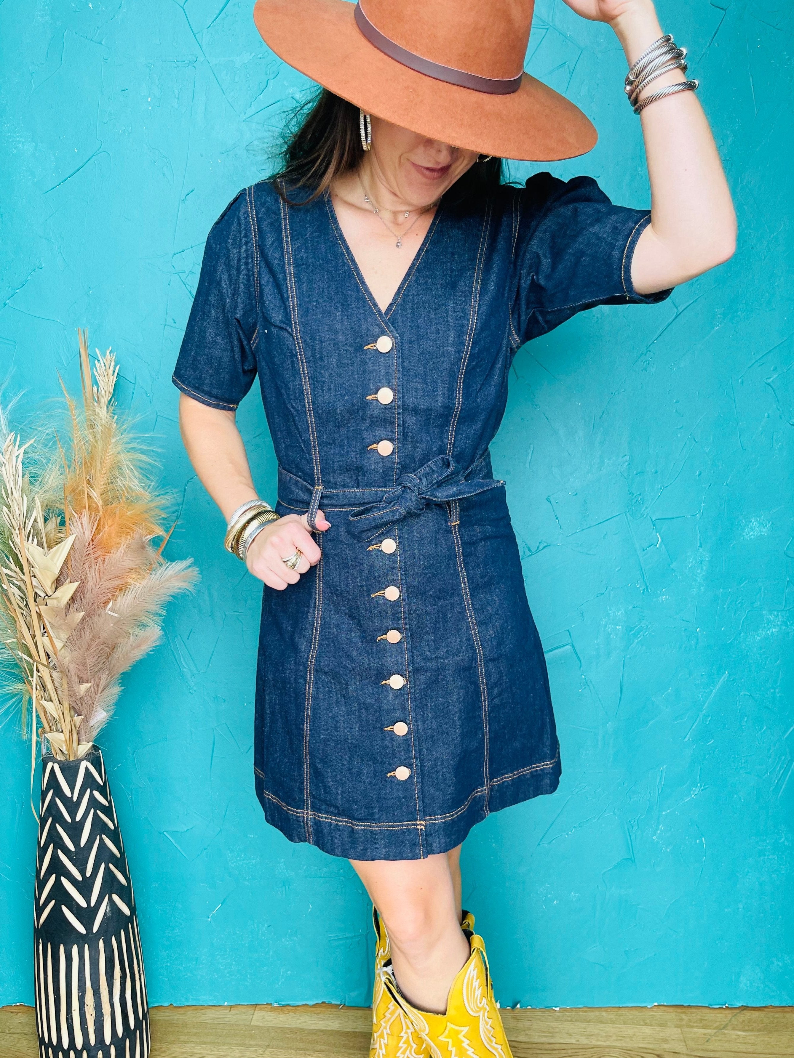 Chloe Denim Button Up Dress