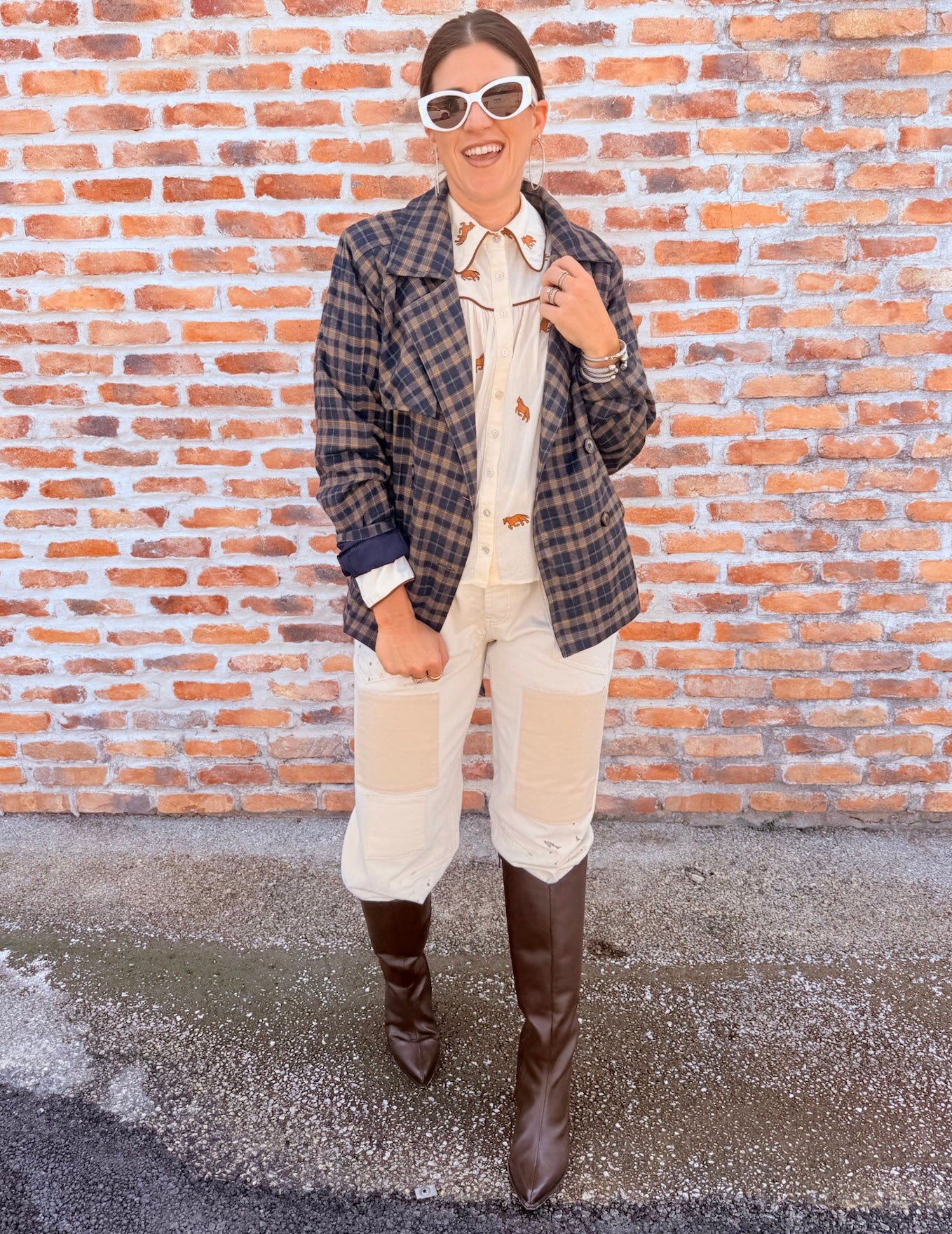 Nora Double Breasted Half Trench Jacket