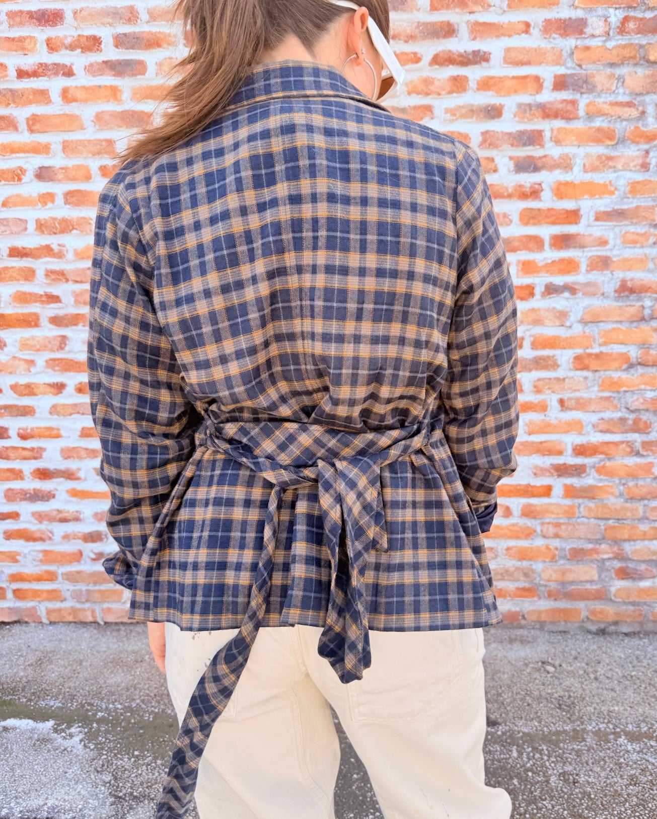Nora Double Breasted Half Trench Jacket