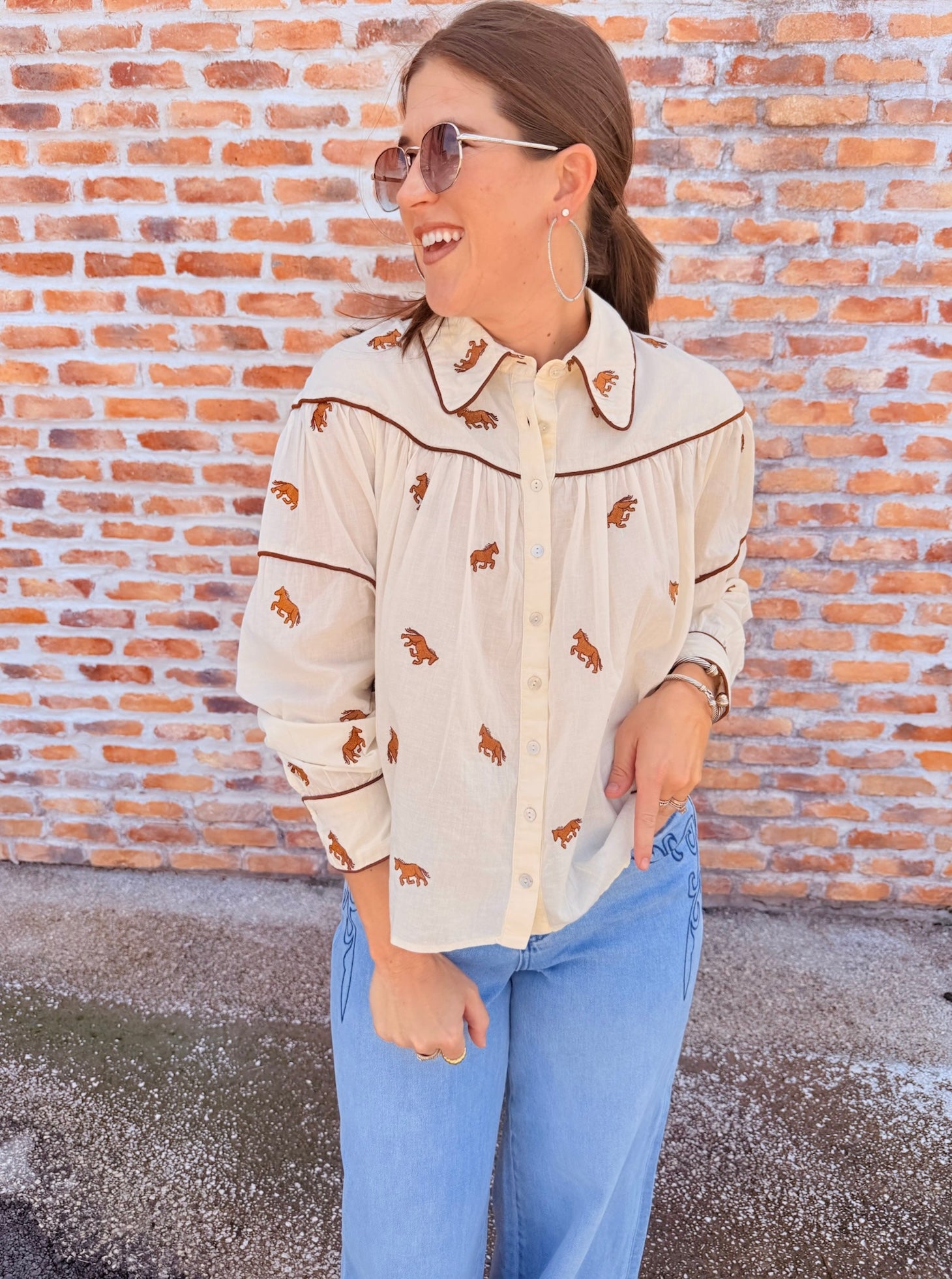 Jodie Long Sleeve Button-Up