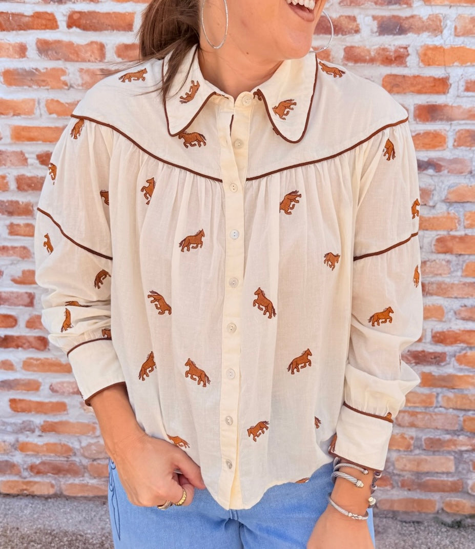 Jodie Long Sleeve Button-Up