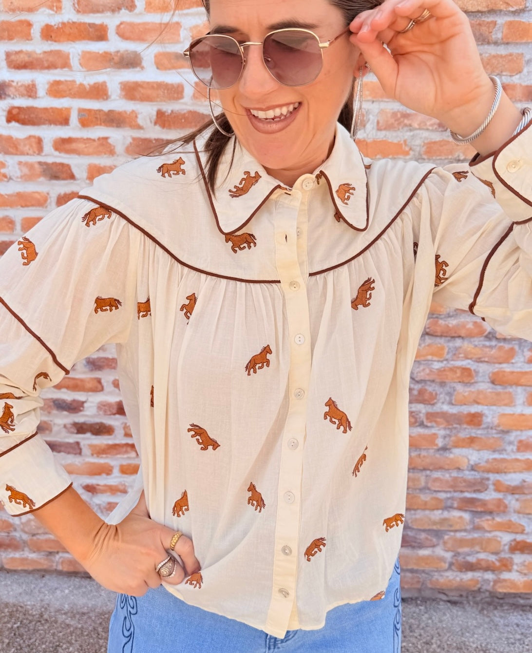 Jodie Long Sleeve Button-Up