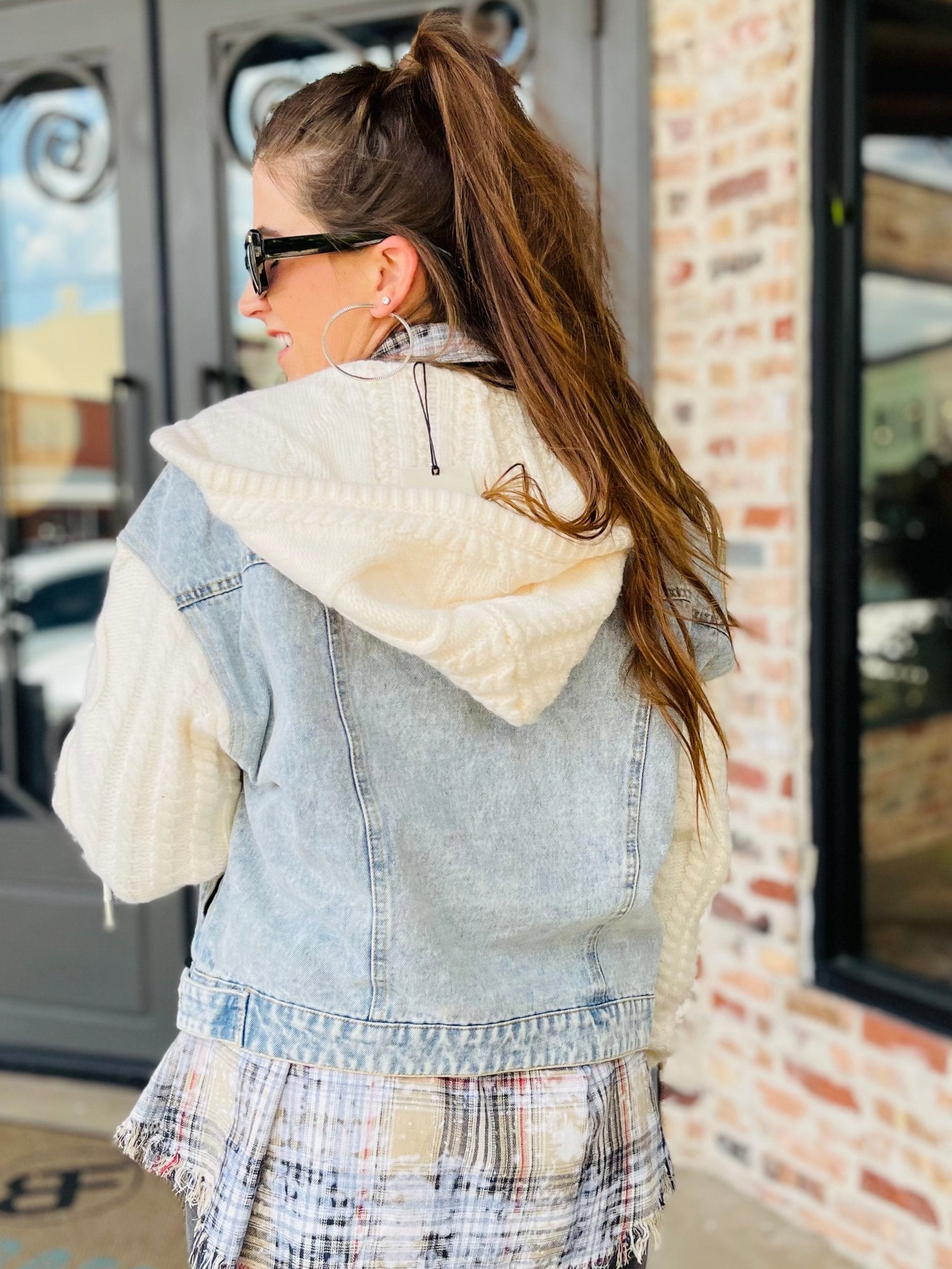 Denim Hooded Jacket