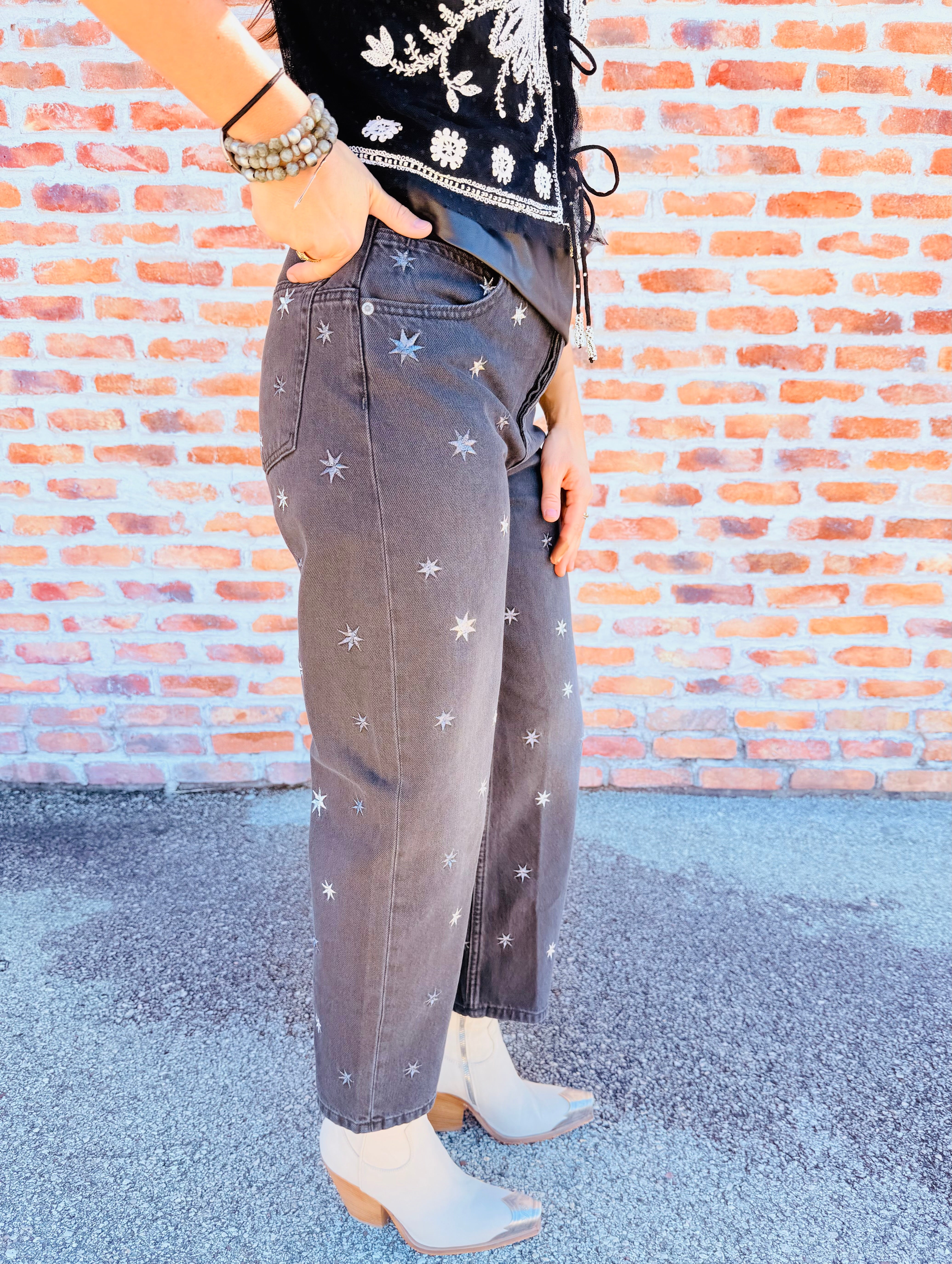 Deep Trance Shine Embroidered